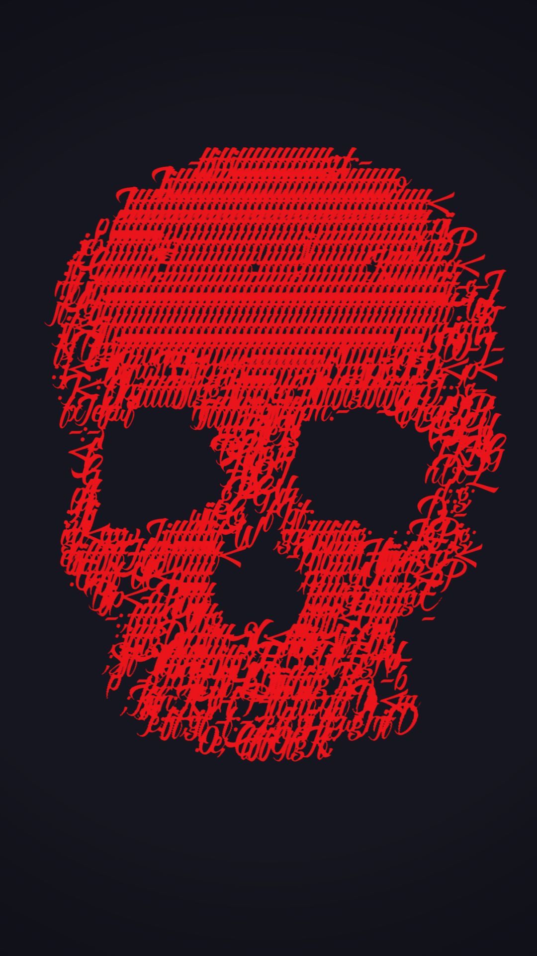 1080x1920 Mobile wallpaper: Dark, Skull, Glitch Art, 1327887 download the picture for free