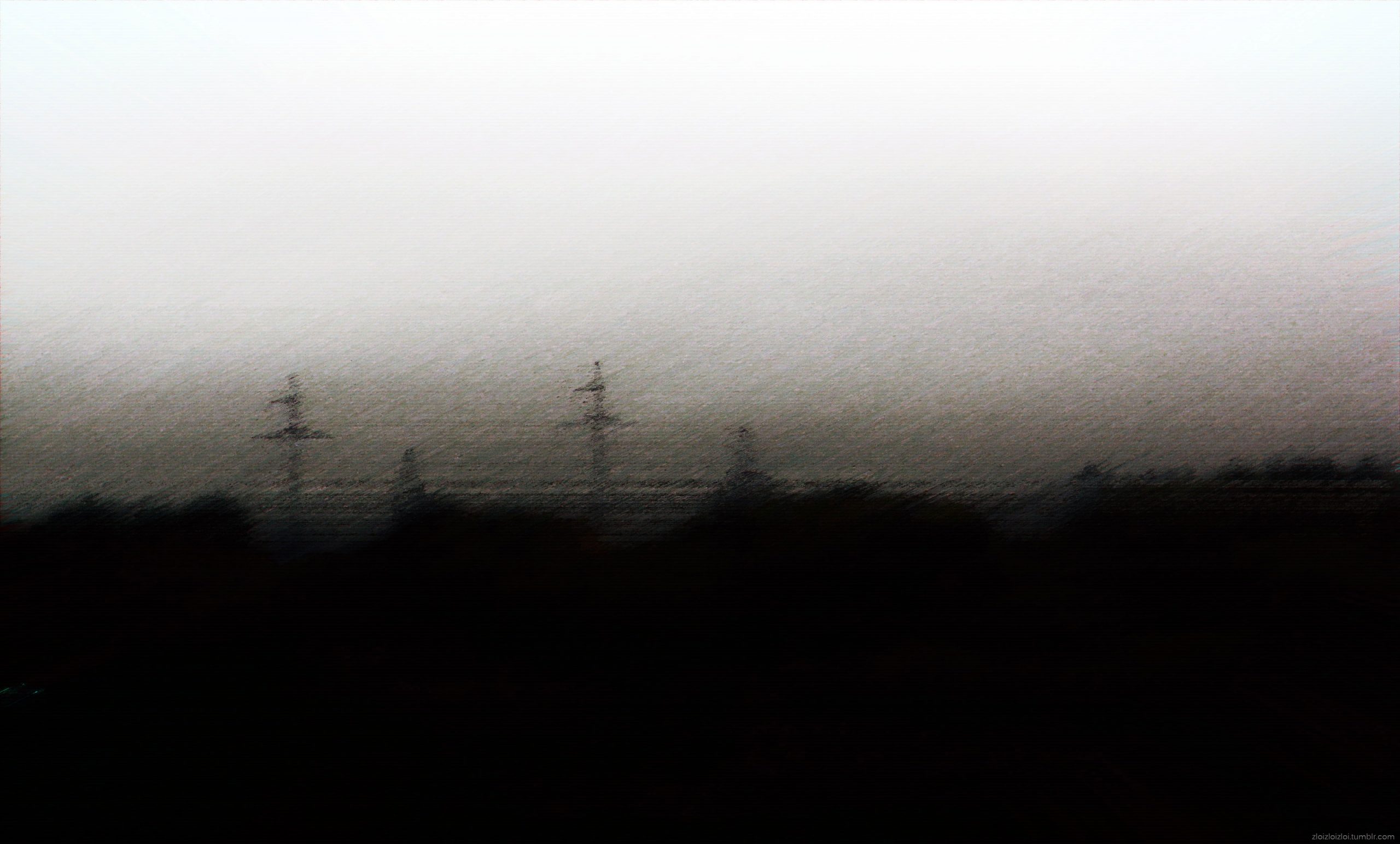 2560x1545 Wallpaper Glitch Art, Monochrome, Depressing, Dark, Sad