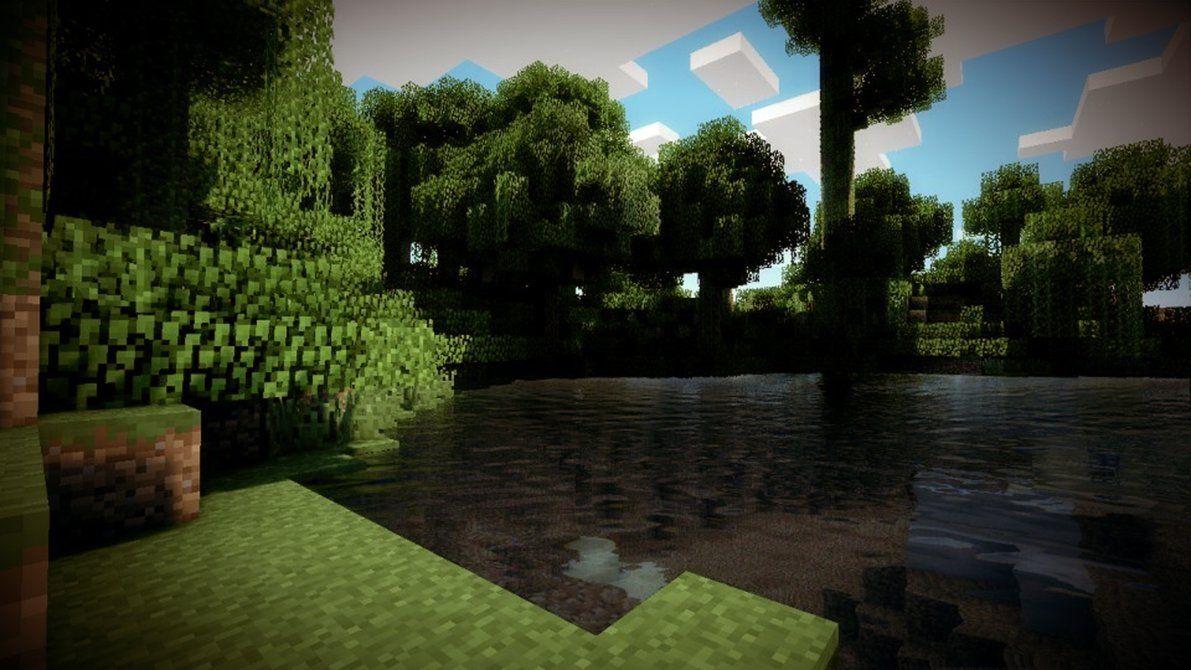 1191x670 Minecraft with Shaders HD desktop wallpaper High Definition