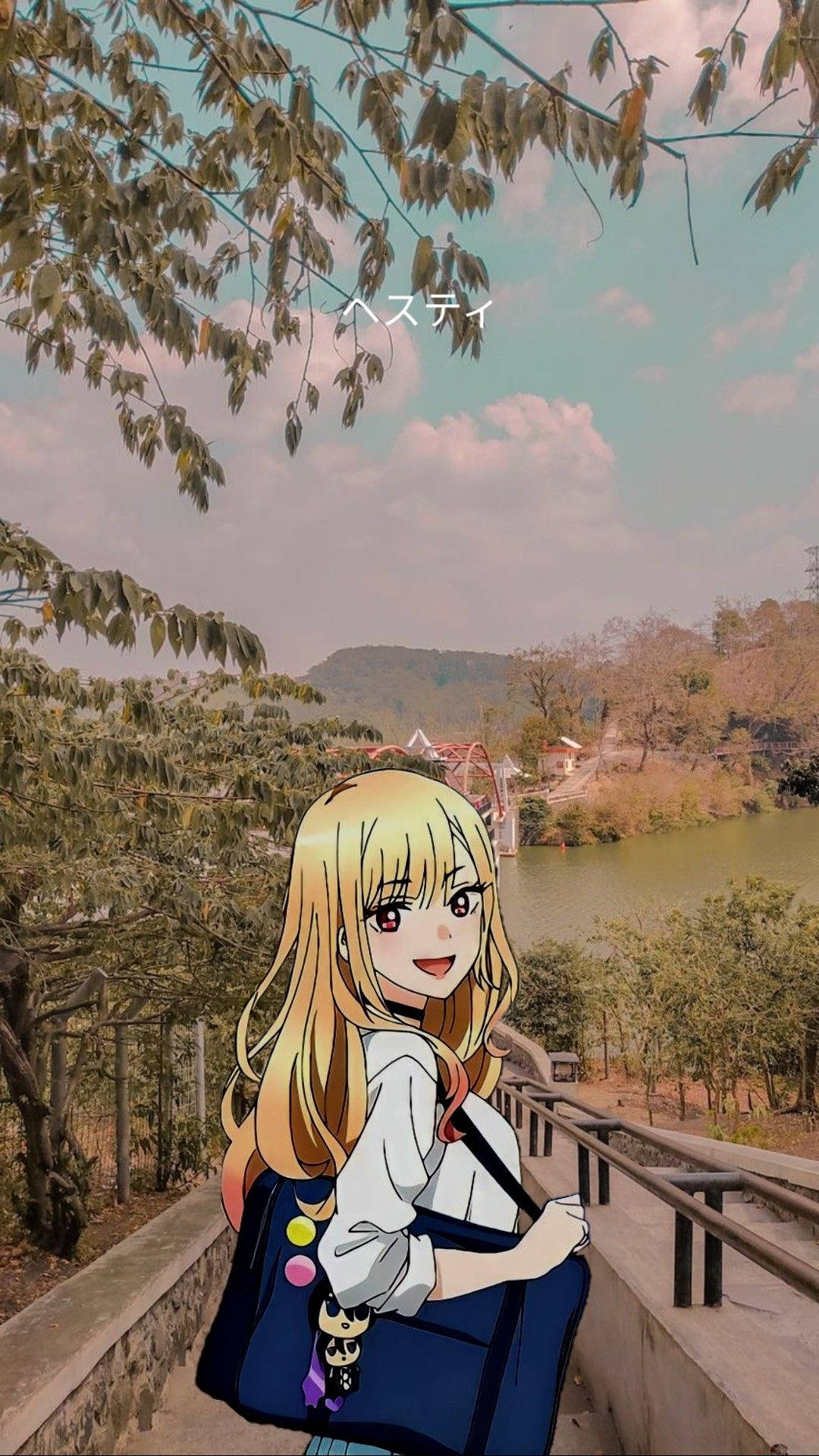 1080x1920 Download My Dress Up Darling Smiling Marin Wallpaper