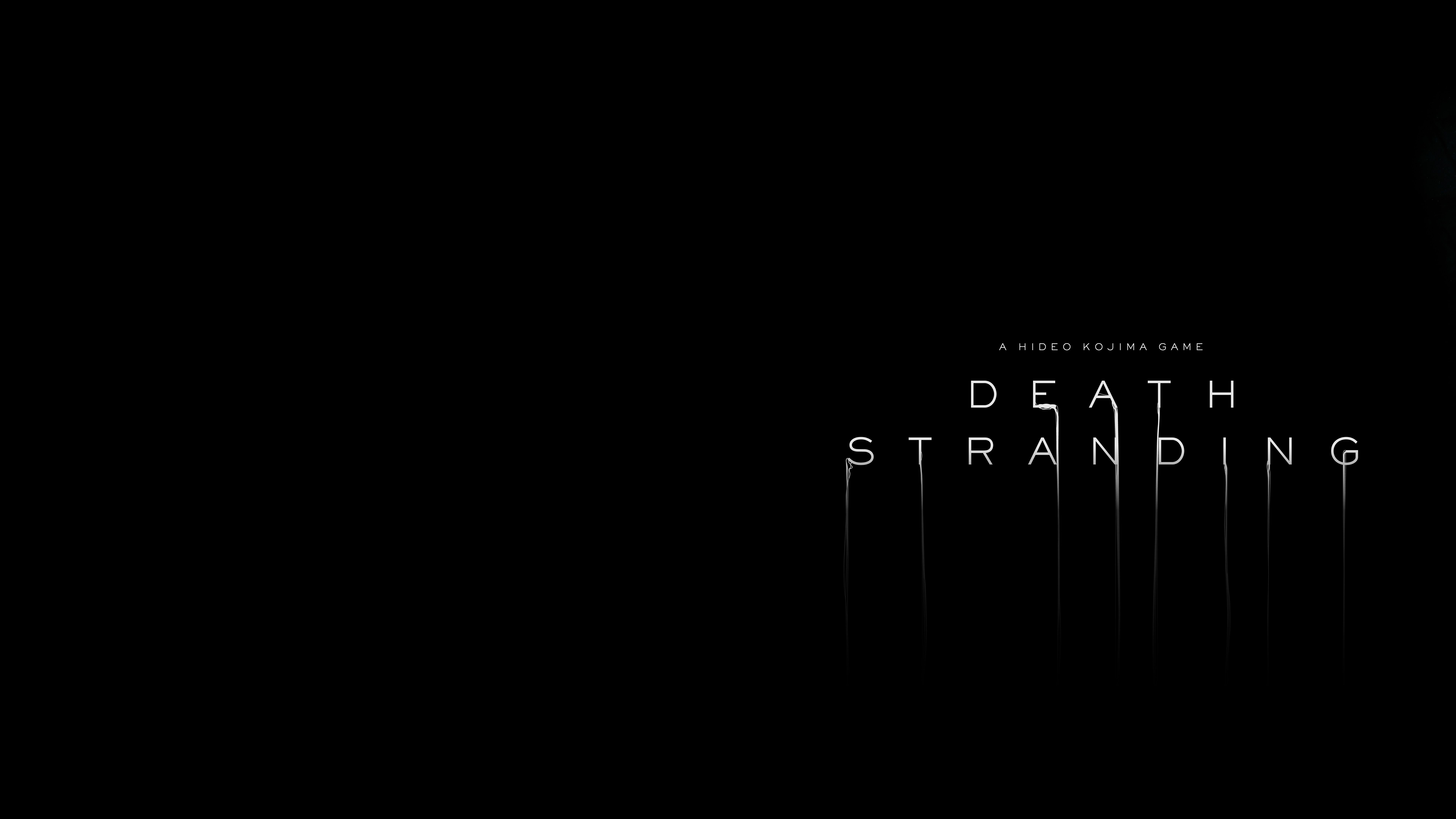 7680x4320 Death Stranding Hideo Kojima Videogame Video Games Minimalism Simple Background Wallpaper:7680x4320