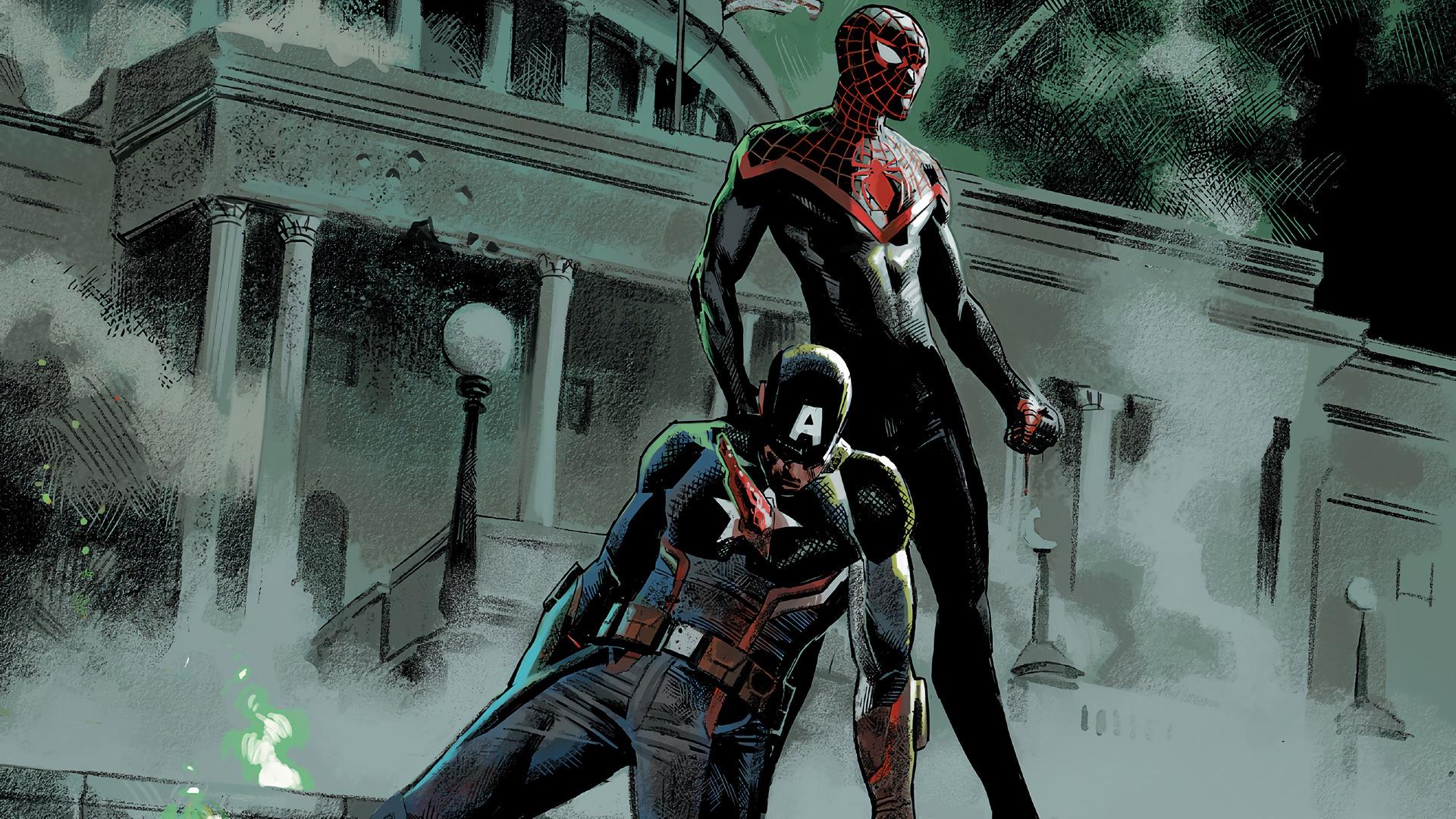 1920x1080 Spider Man Vs Captain American Civil. Wallpaper