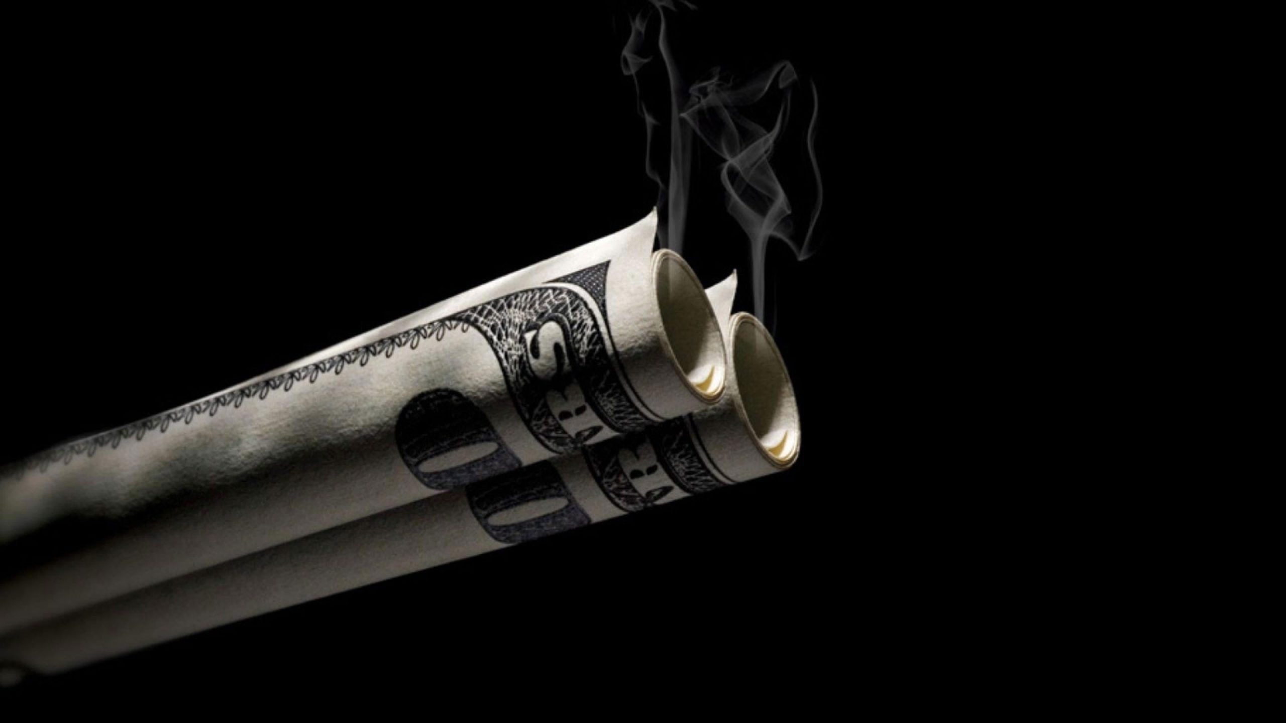 2560x1440 Wallpaper Money, Swag, Cigarette, Dollar, Cash, Black