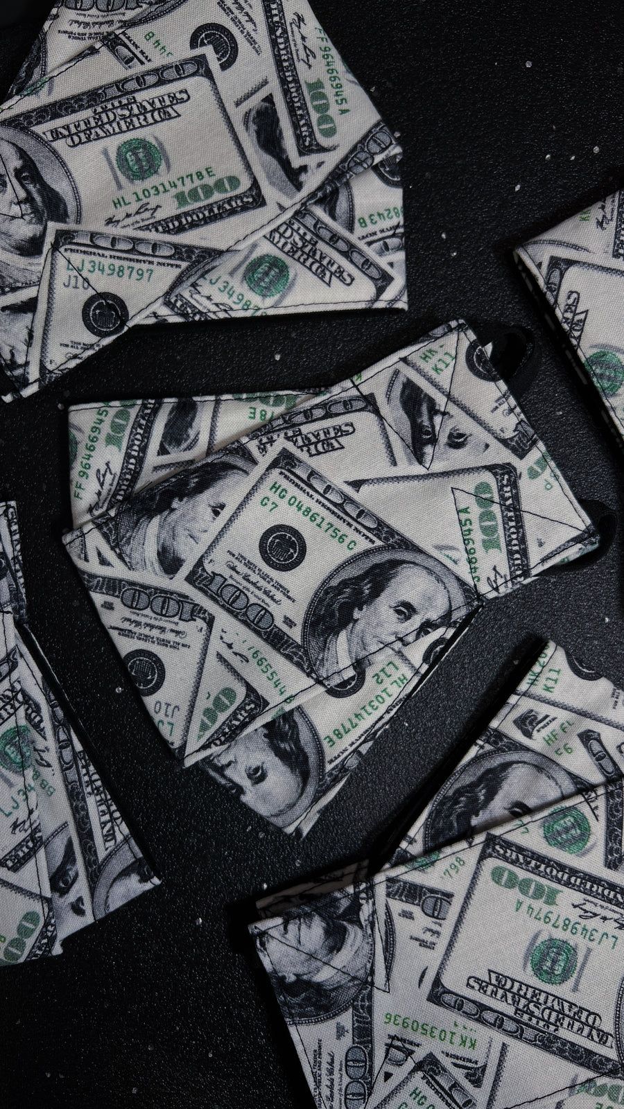 900x1600 Money 01) Origami Cloth Mask