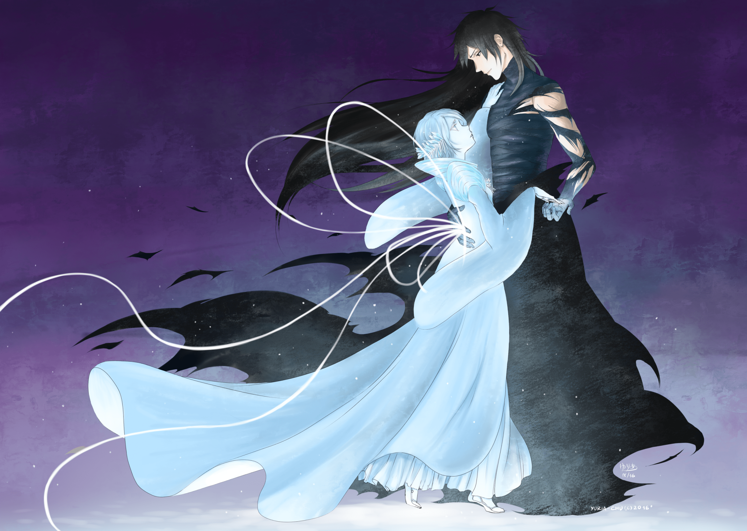 2558x1819 Bankai Bleach Dance Ichigo Kurosaki Rukia Kuchiki Wallpaper:2558x1819
