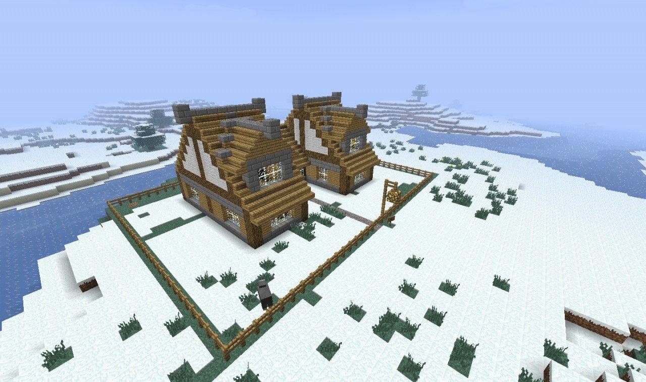 1280x757 Minecraft Snow Biome House. My Wallpaper. Minecraft