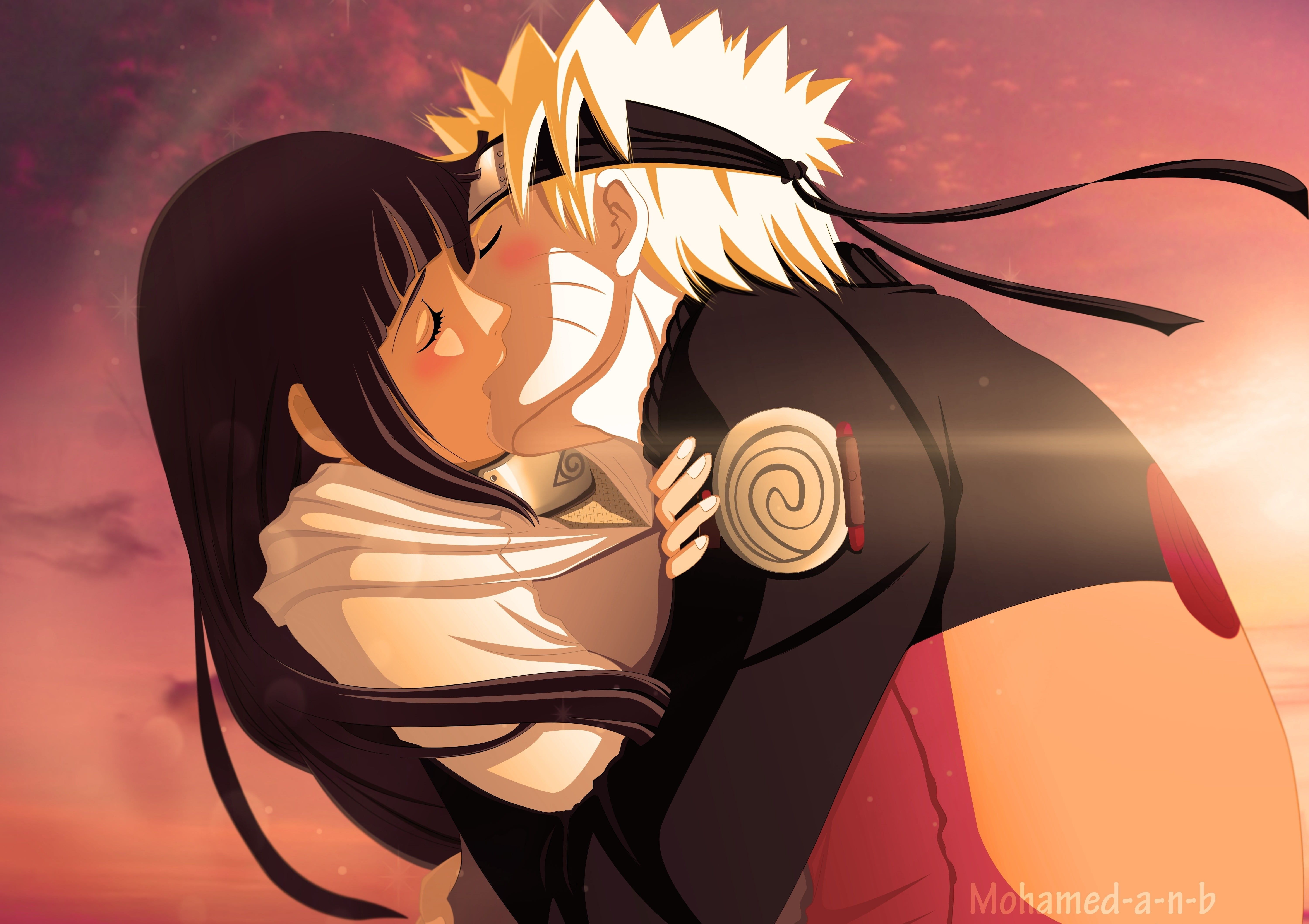 6000x4236 Wallpaper / No People, Digital Art, Outdoors, Wallpaper, Uzumaki Naruto, 5K, Nature, Kissing, Digital Composite, Anime, Couple, Close Up, Sunset, Naruto, Creativity Free Download