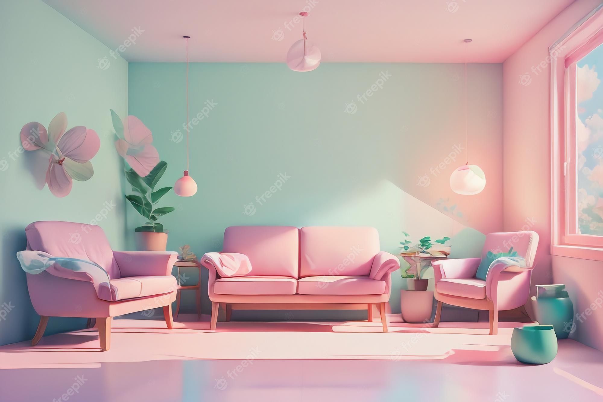 2000x1333 Living Room Pink Image