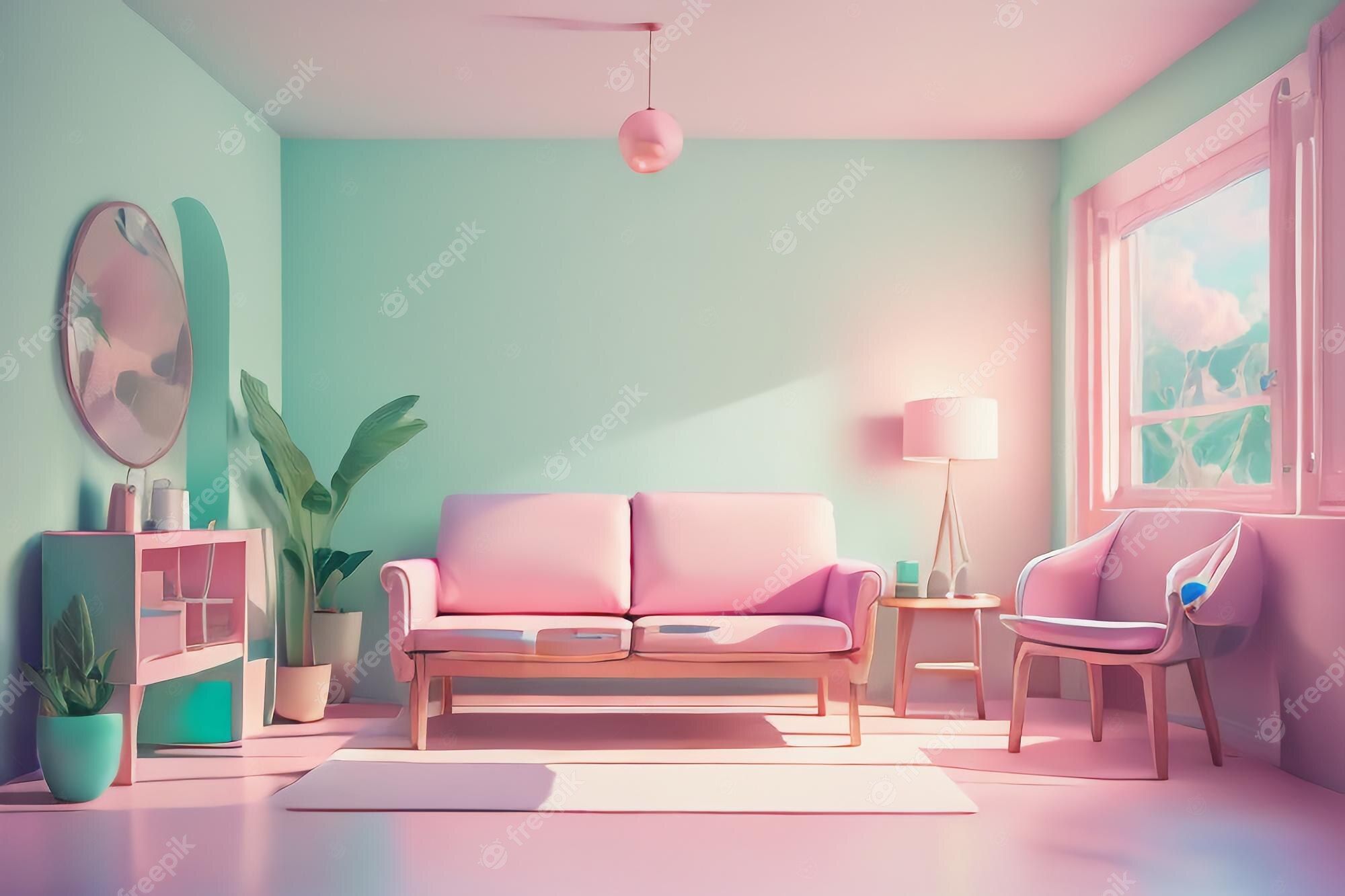 2000x1333 Living Room Pink Image