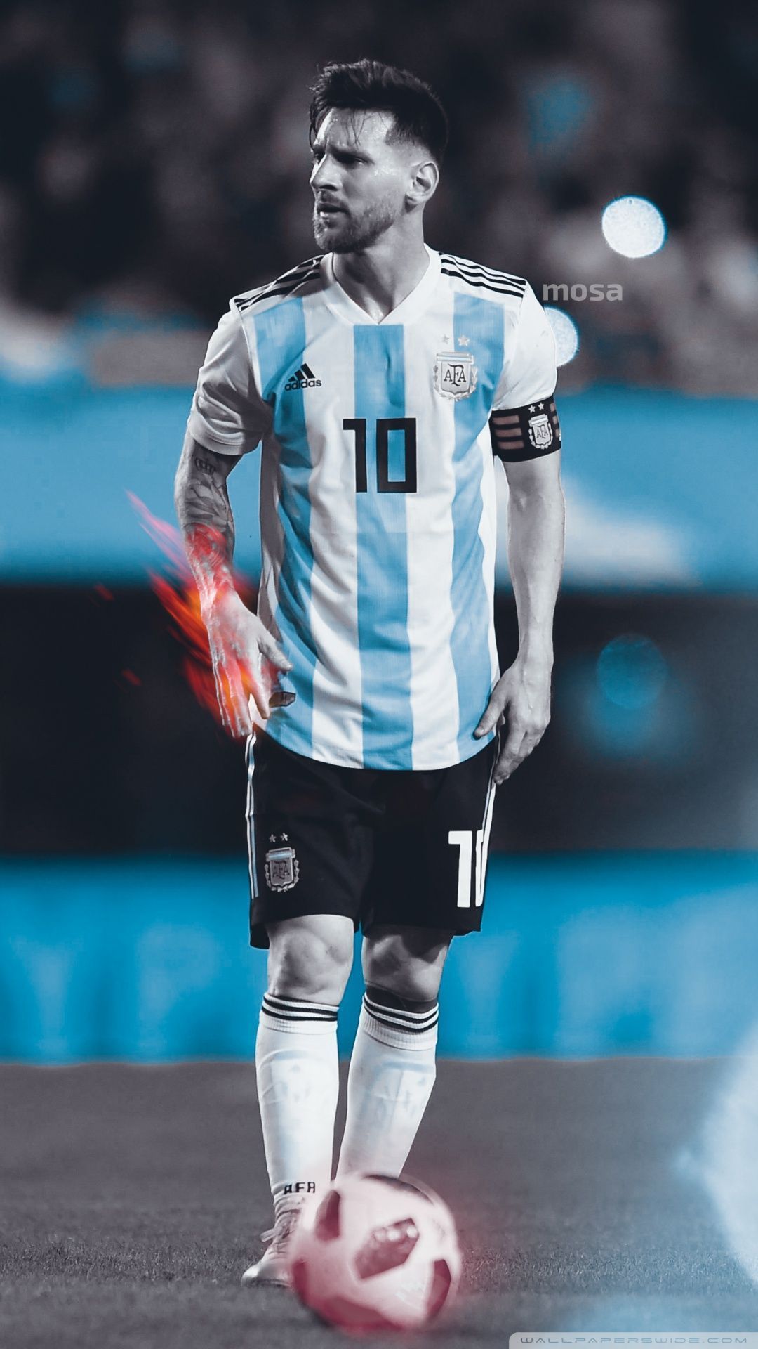 1080x1920 Leo Messi Argentina Wallpaper