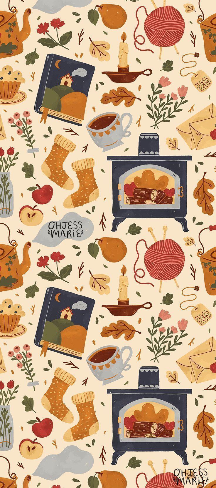 736x1658 Stay Cozy Pattern