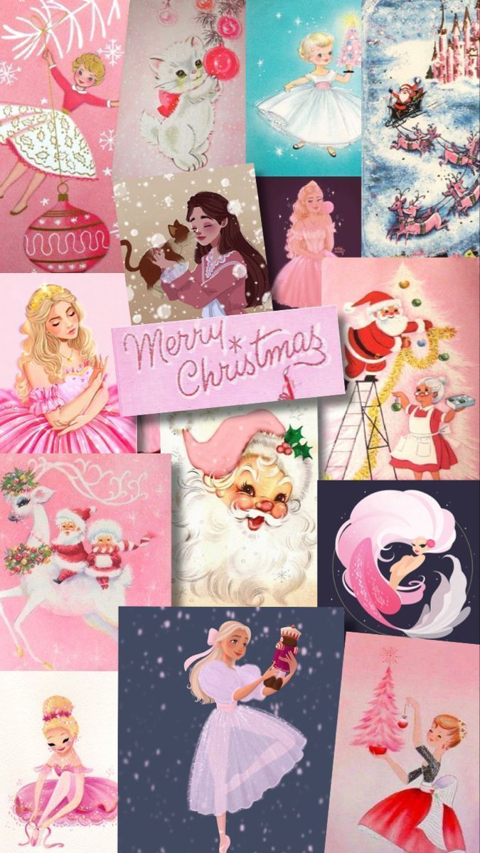 675x1200 pink christmas. wallpaper. barbie. santa. Christmas barbie, Christmas wallpaper, Wallpaper