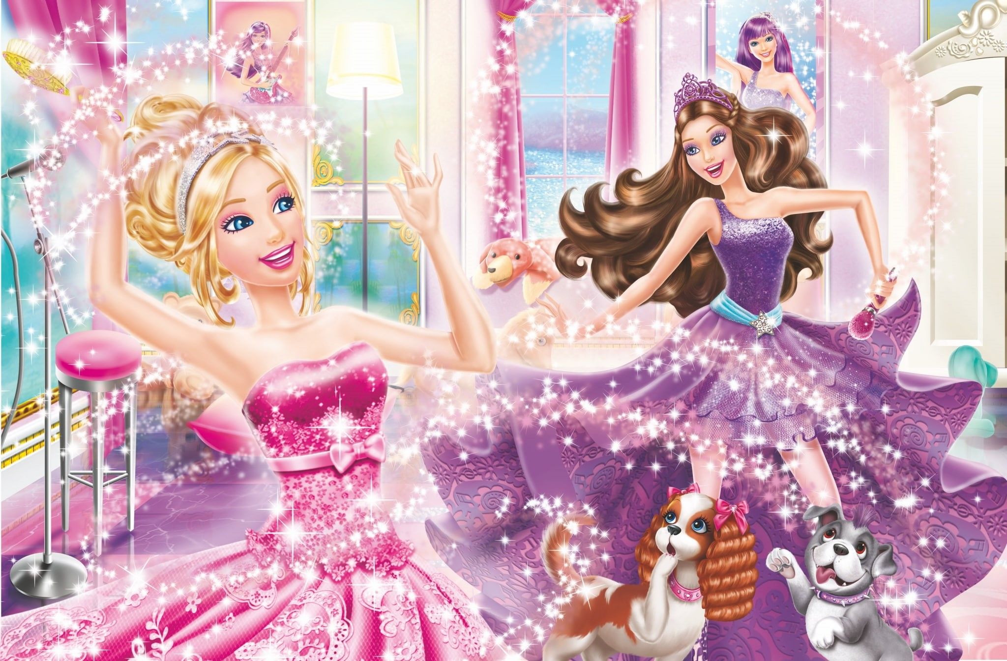 2048x1345 Wallpaper / christmas, portrait, happiness, beauty, women, fashion, barbie background for computer, smiling, young adult, illuminated, event, fun, celebration, decoration free download