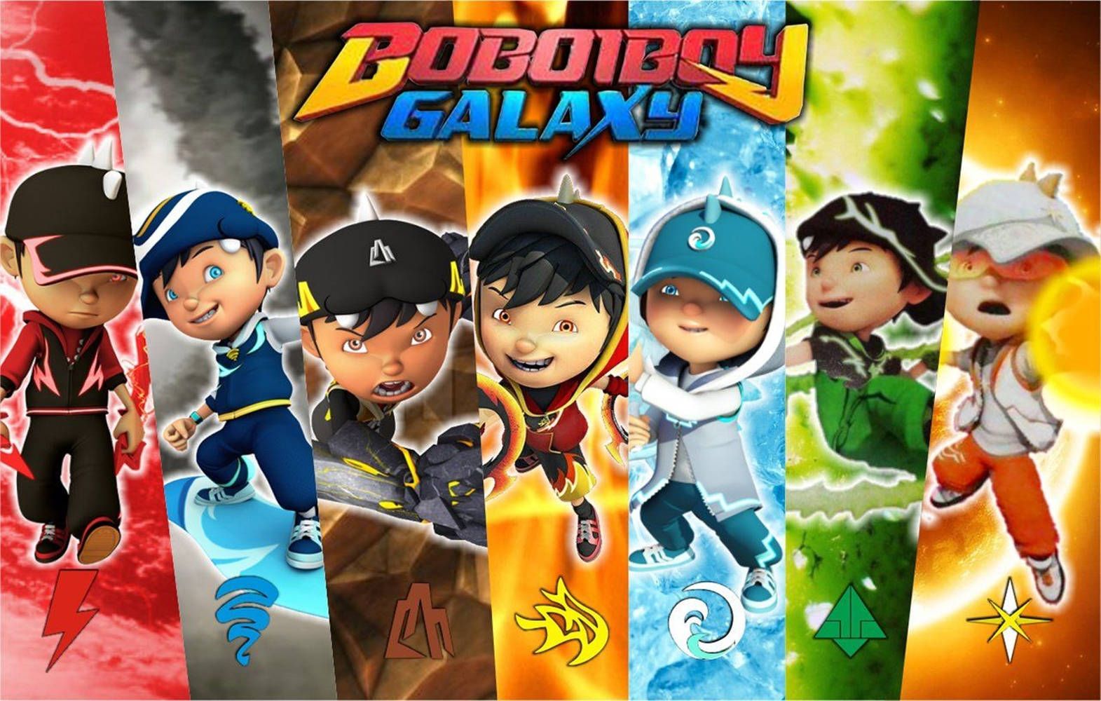 1571x1000 Download Boboiboy HD Elemental Superpowers Wallpaper