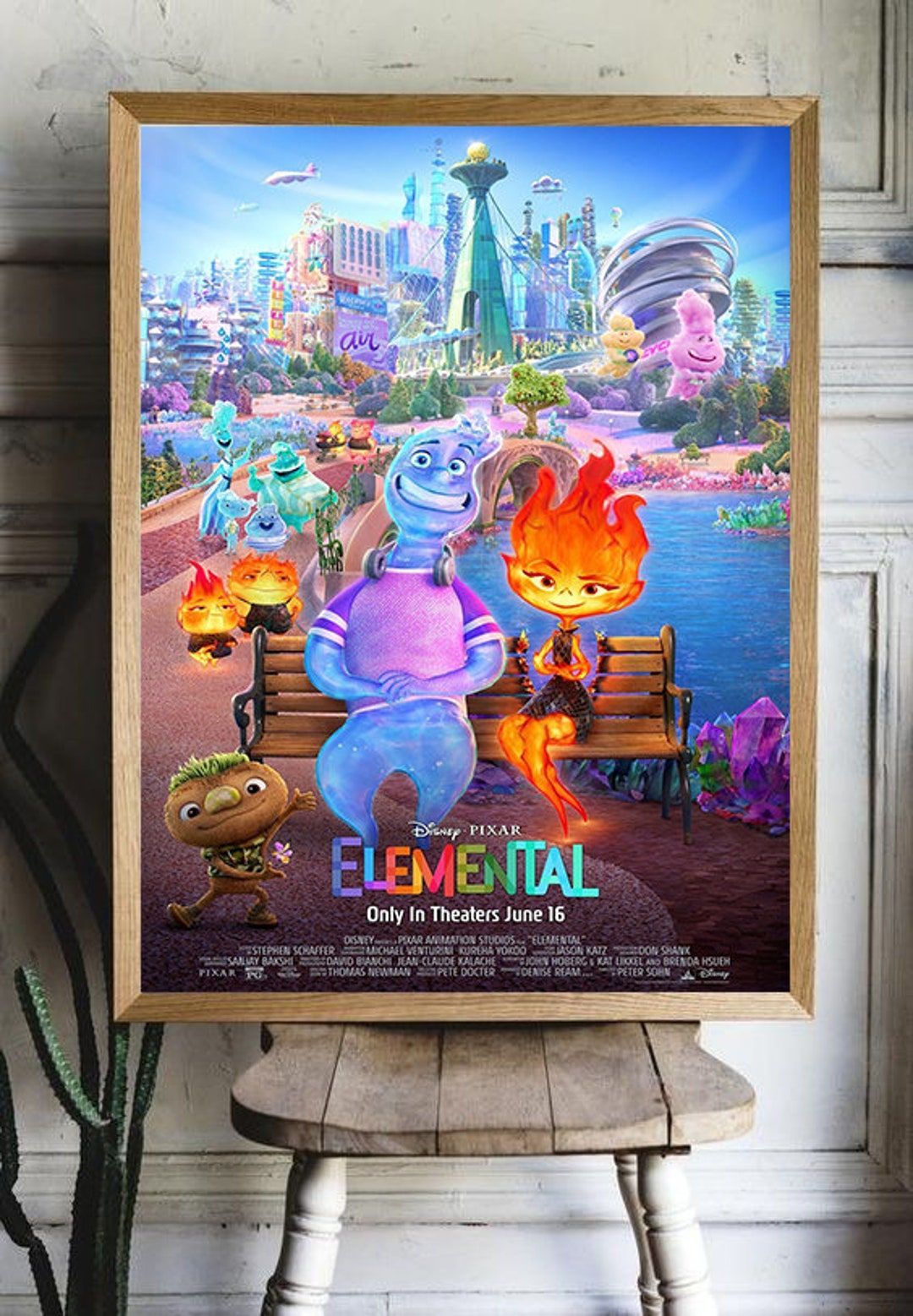 1080x1557 Elemental Poster Movie Poster Elemental Movie Poster Wall