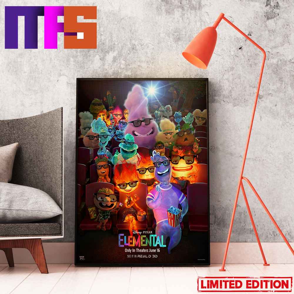 1000x1000 A Film With All Elements Of Fun Elemental Movie 2023 Home Decor Poster Canvas