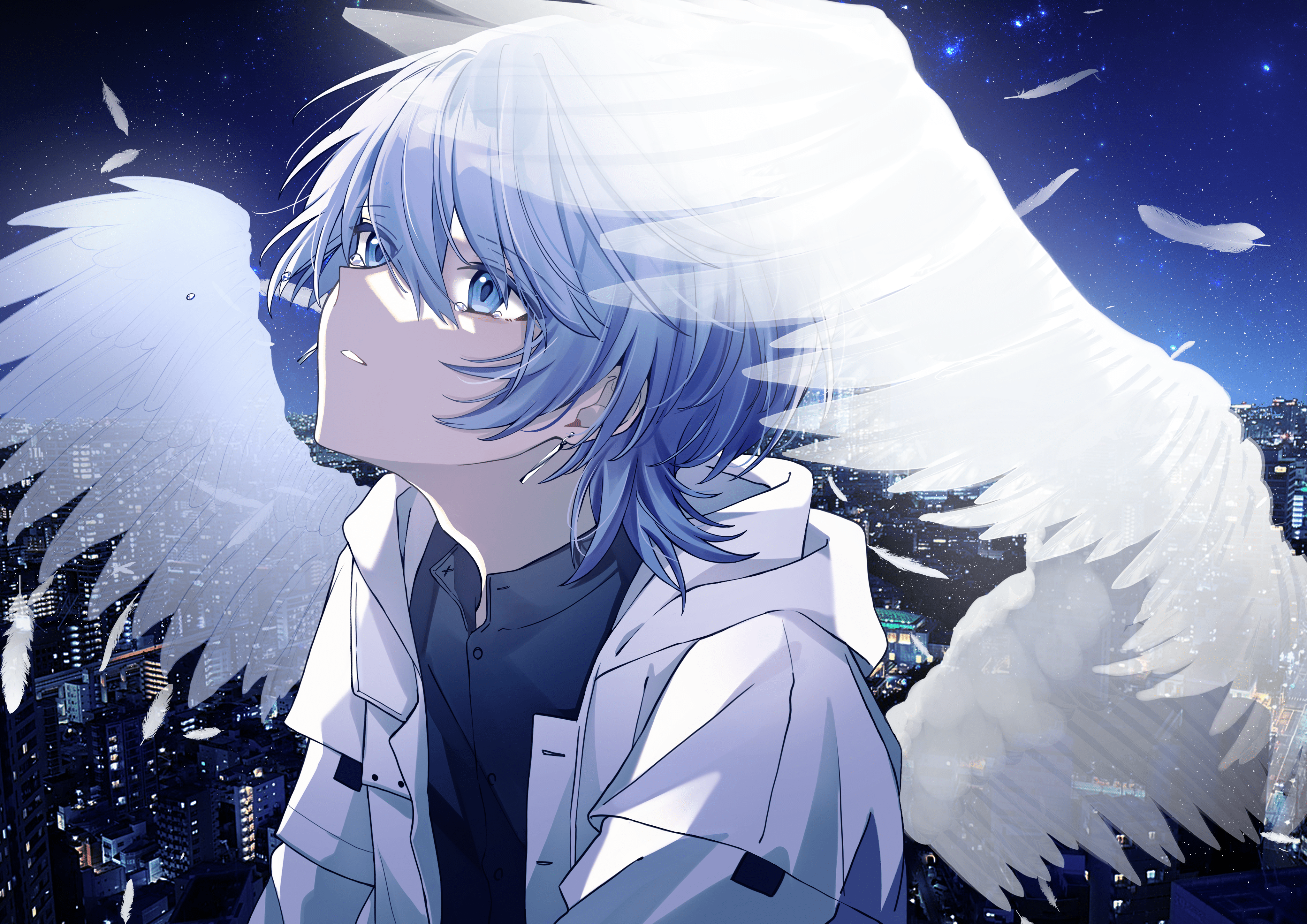 4093x2894 4K Anime Boy Wallpaper and Background Image