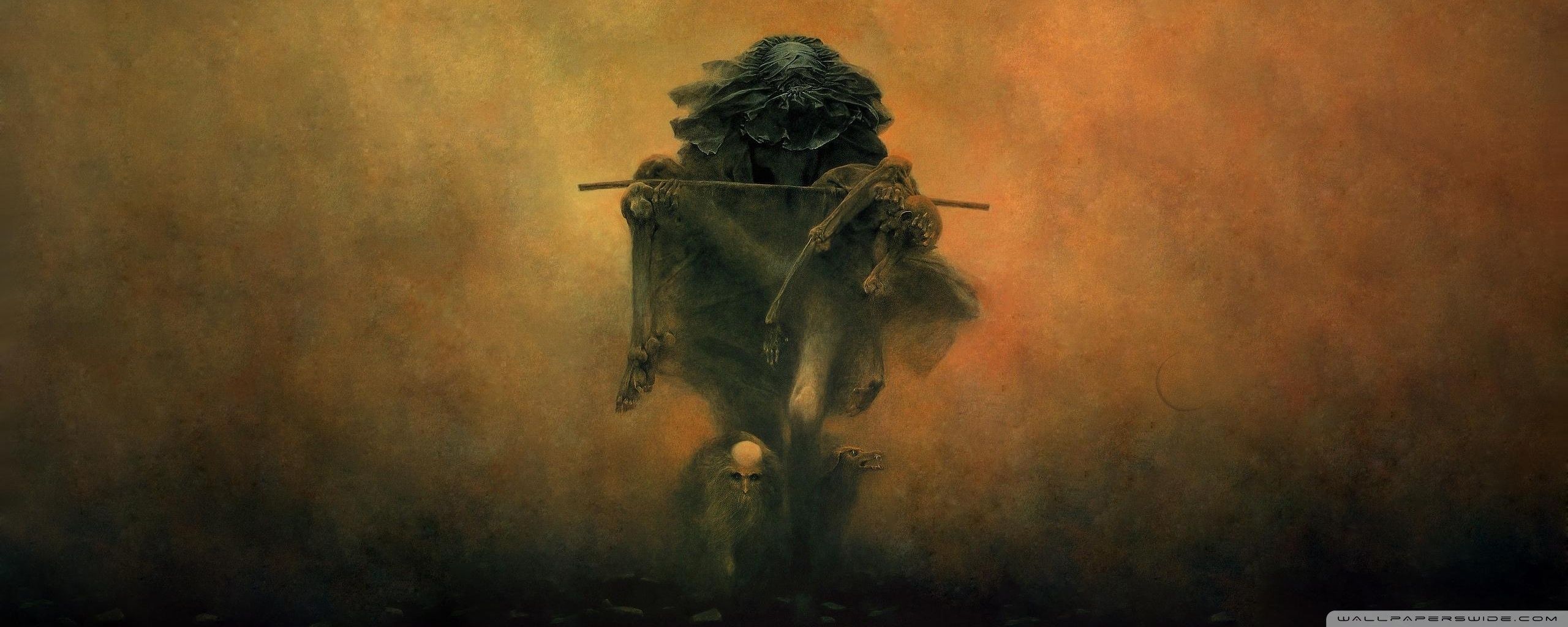 2560x1024 Free download Zdzislaw Beksinski Burden Ultra HD Desktop Background Wallpaper [2560x1024] for your Desktop, Mobile & Tablet. Explore Zdzislaw Wallpaper