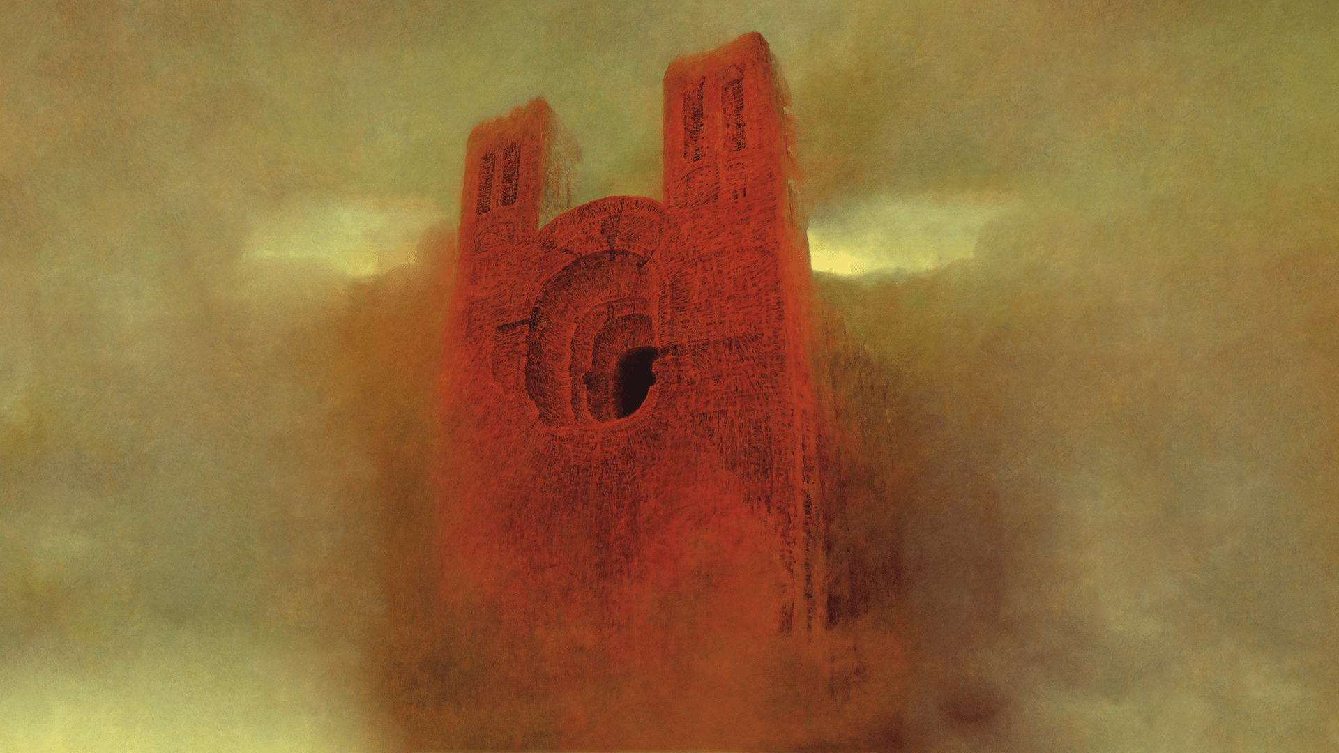 1920x1080 Wallpaper / Zdzisław Beksiński, fantastic realism, creepy, surreal, Polish free download