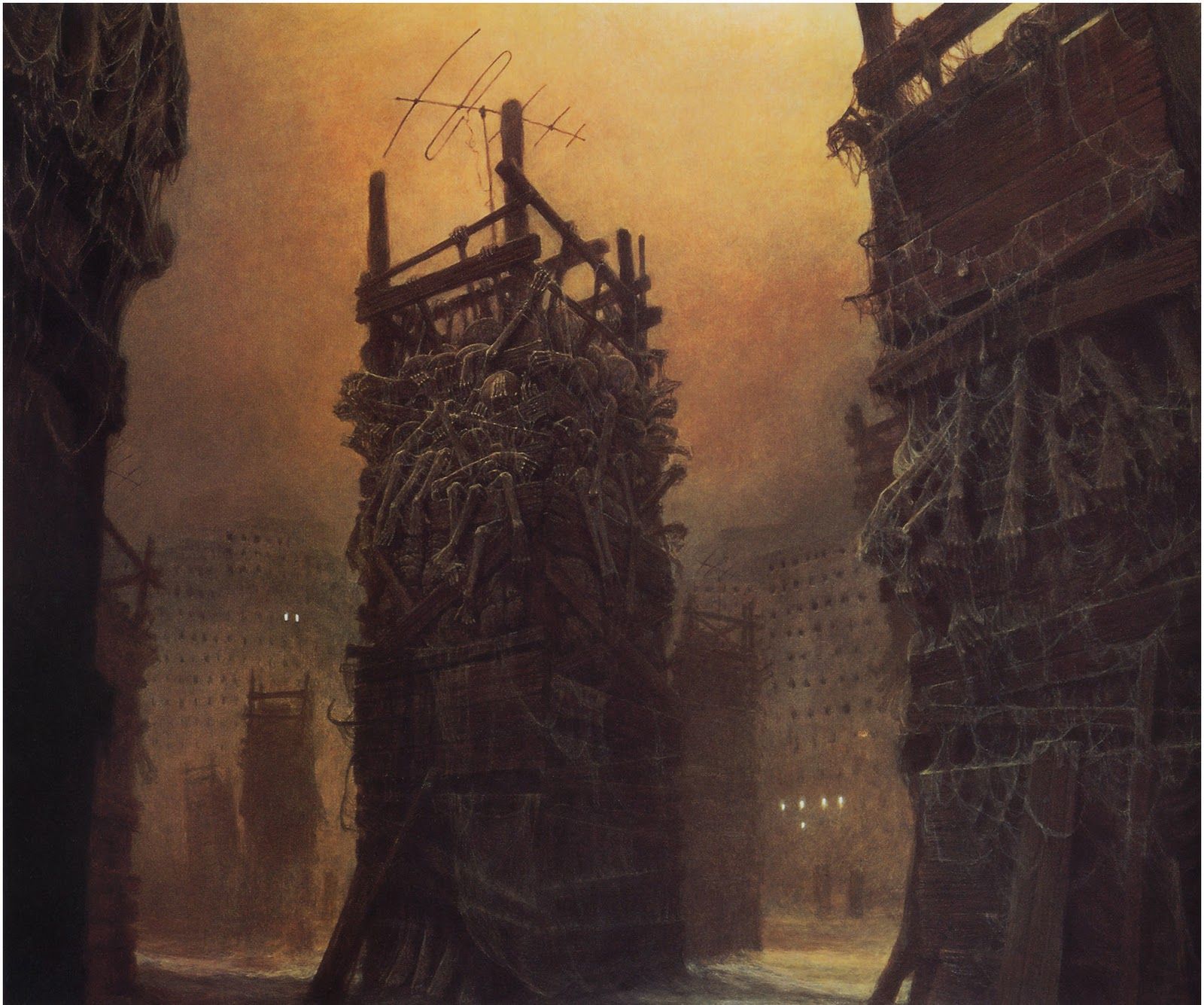 1600x1335 Zdzislaw Beksinski Gallery: Beksinski paintings from 1980