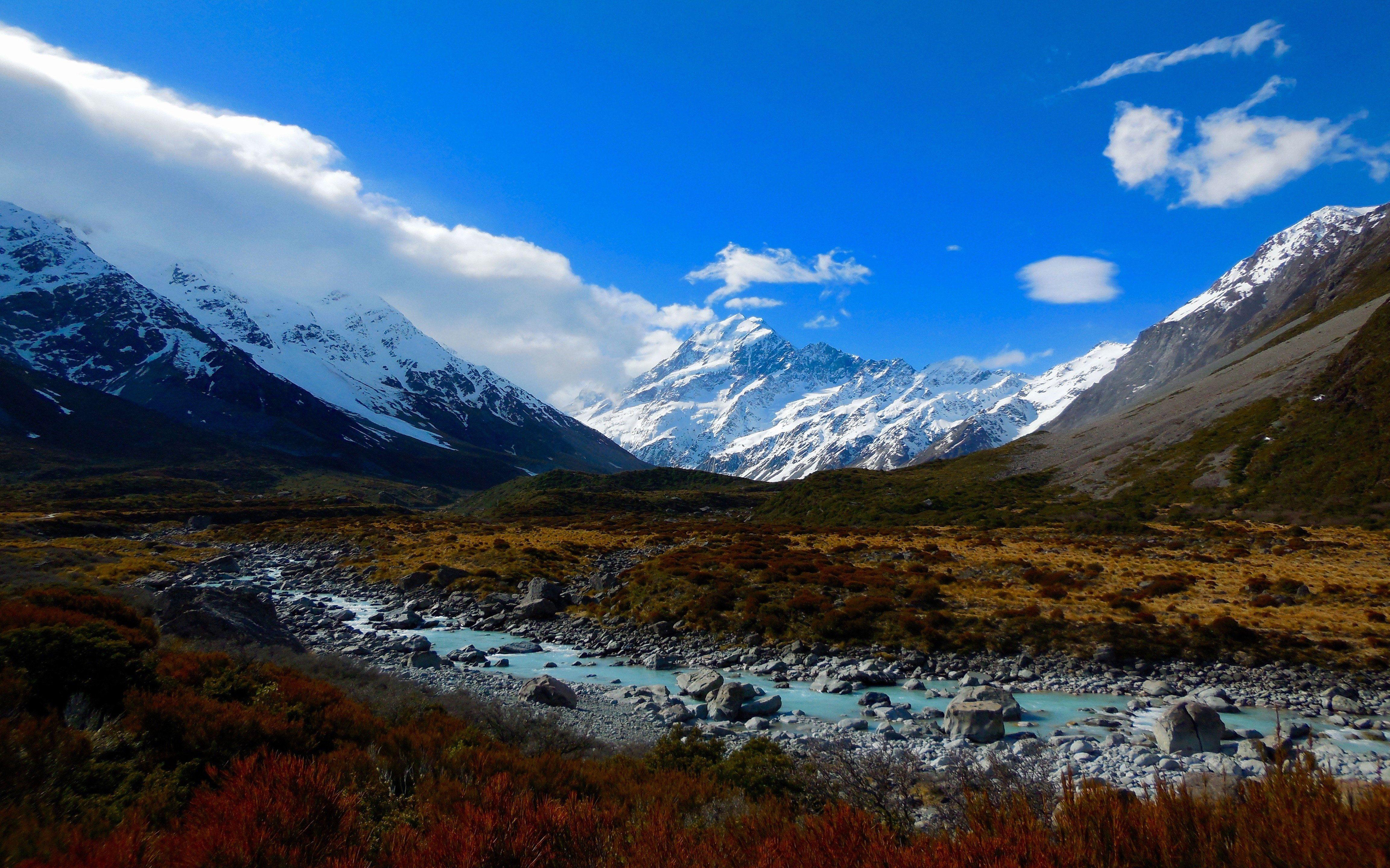 4608x2880 Mt Cook New Zealand Landscape HD Wallpaper :