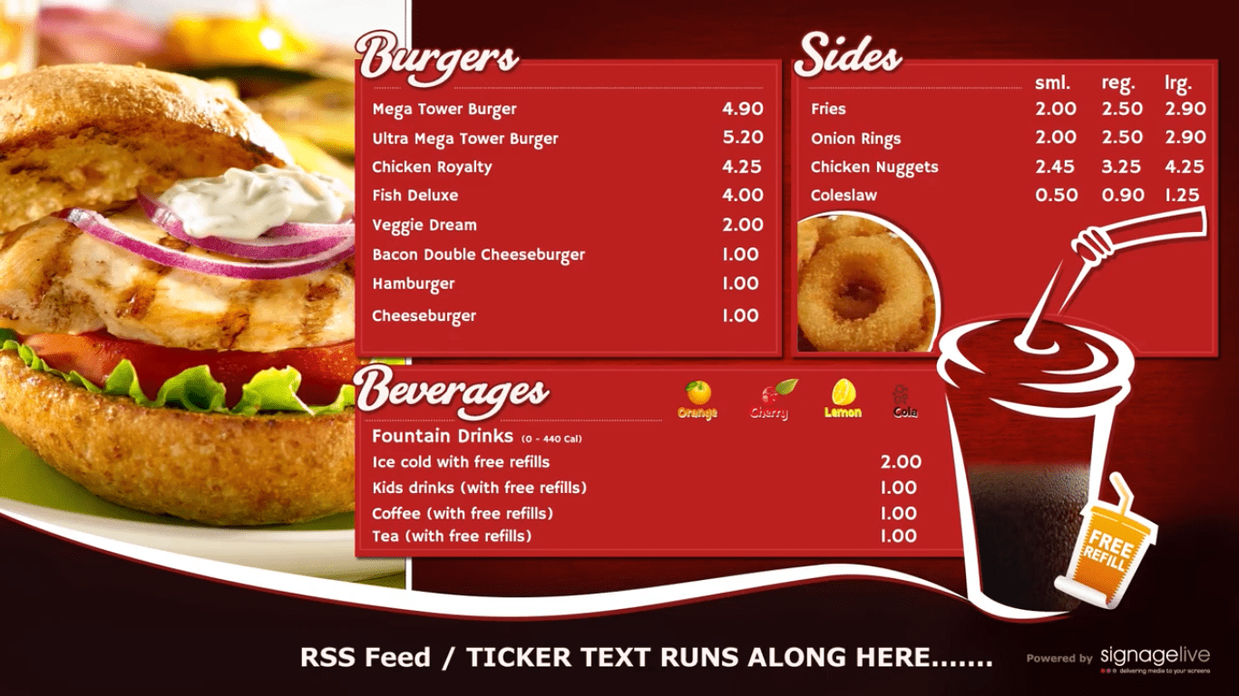 1366x768 How do I create a menu board with a video background?