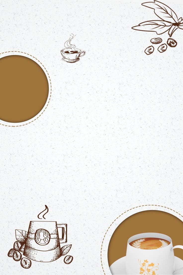 736x1104 Coffee Simple Coffee Shop Psd Layered Background Wallpaper Image For Free Download. Coffee poster design, Email design inspiration, Doodle background