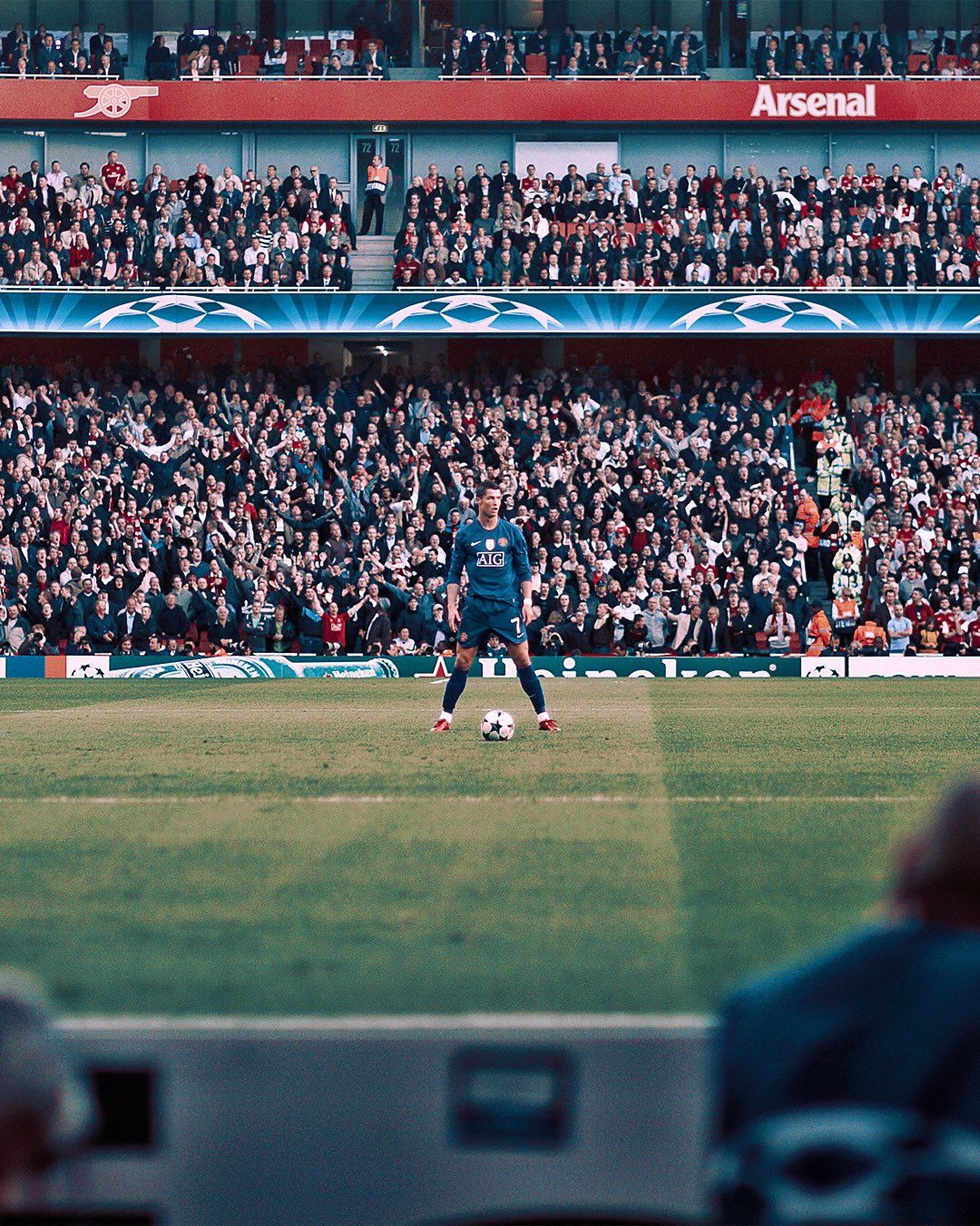 1080x1350 TCR. Ronaldo before scoring iconic 40 yard free kick Vs Arsenal. / X