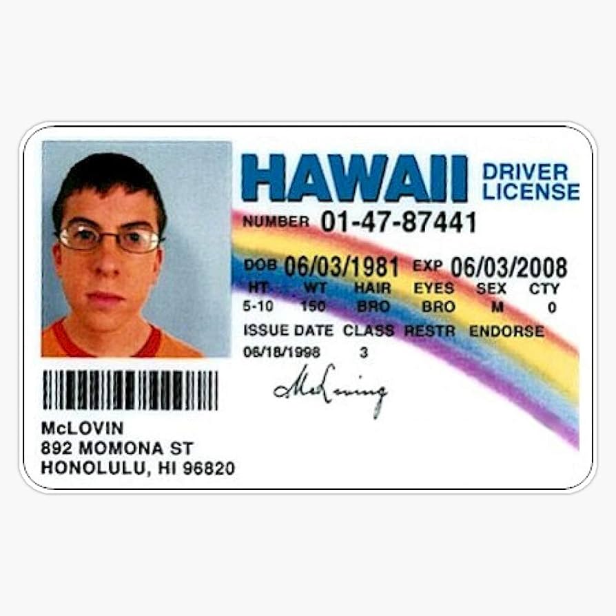 894x894 Mclovin Vinyl Waterproof Sticker Decal Car Laptop Wall Window Bumper Sticker 5