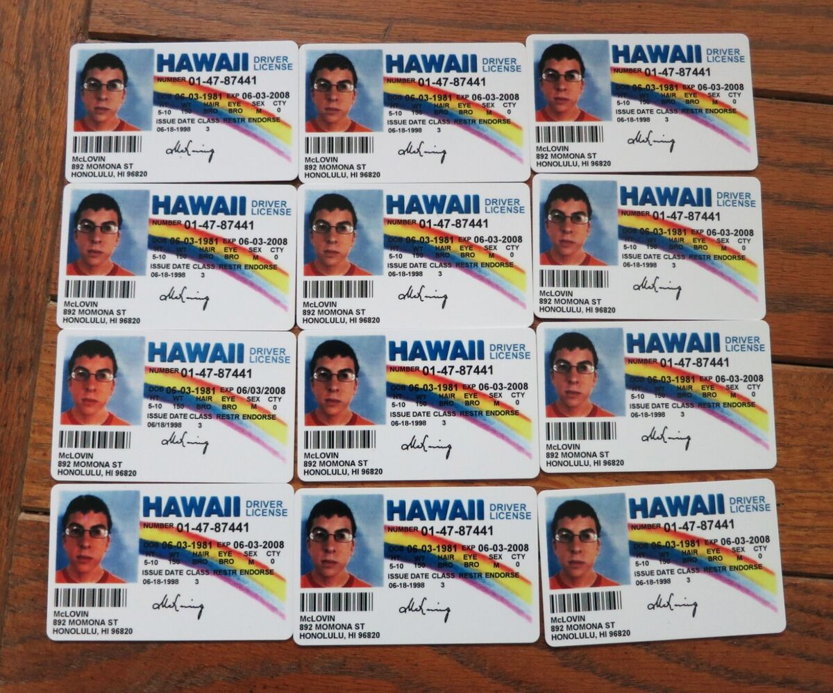 1200x999 McLovin ID from Superbad Movie/ Classic Screen Accurate Version Fogels Fake