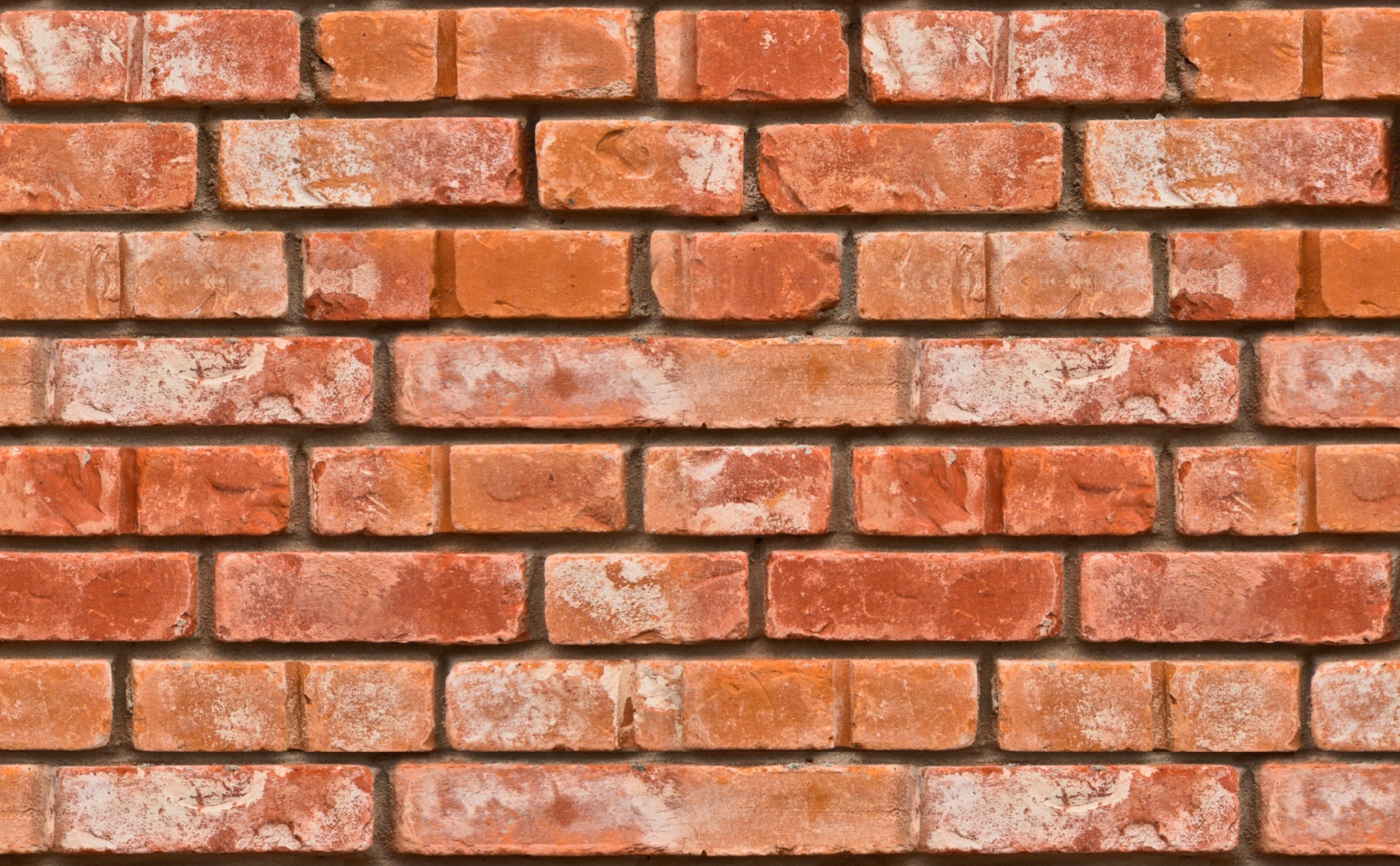3028x1872 Aged Variegated Brick Wallpaper for Walls