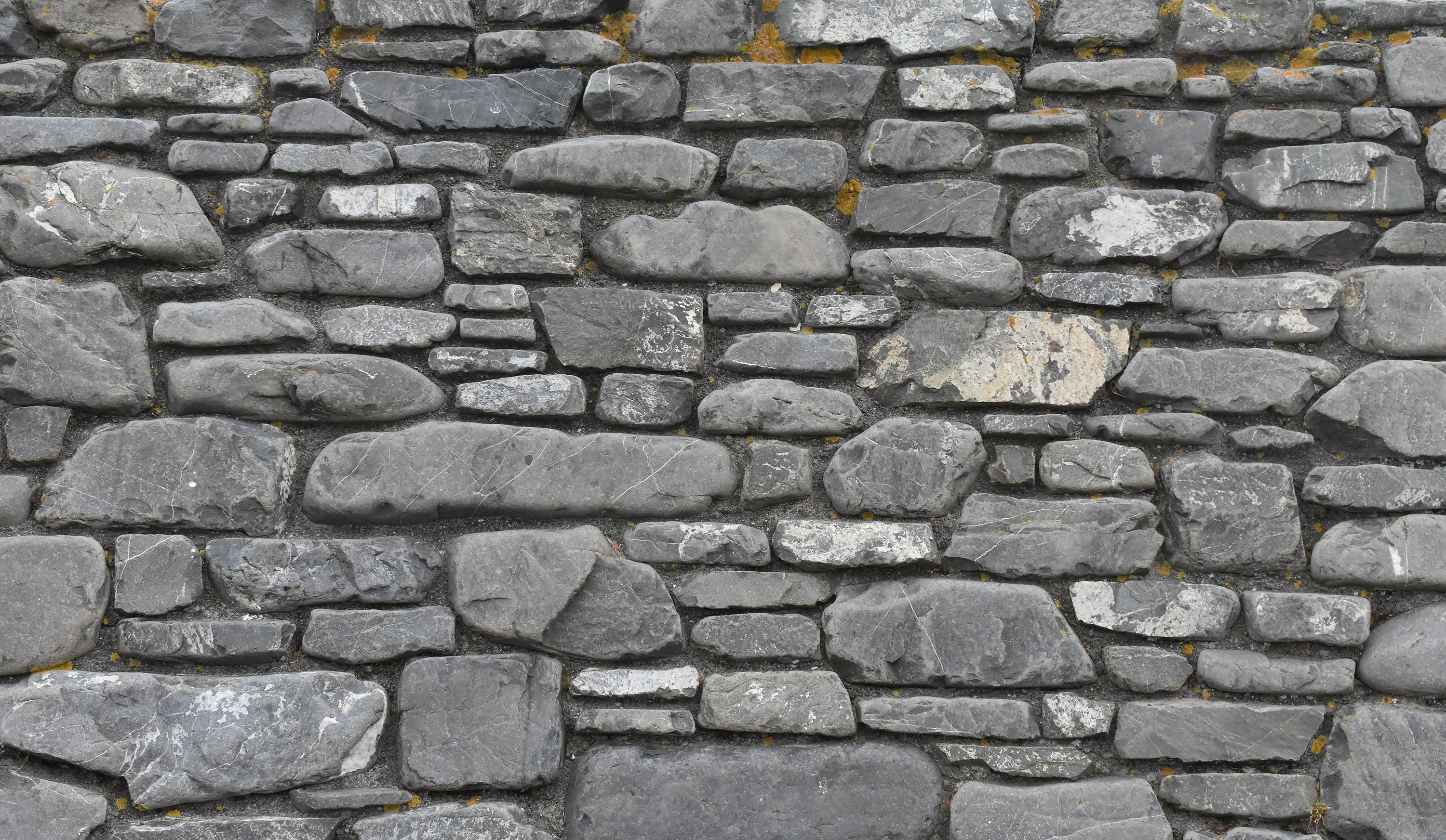 3000x1744 Wallpaper / outdoors, pattern, gray, brick wall, building, stone material, stone wall, rough, texture, architecture, old, textured, solid, wall feature free download