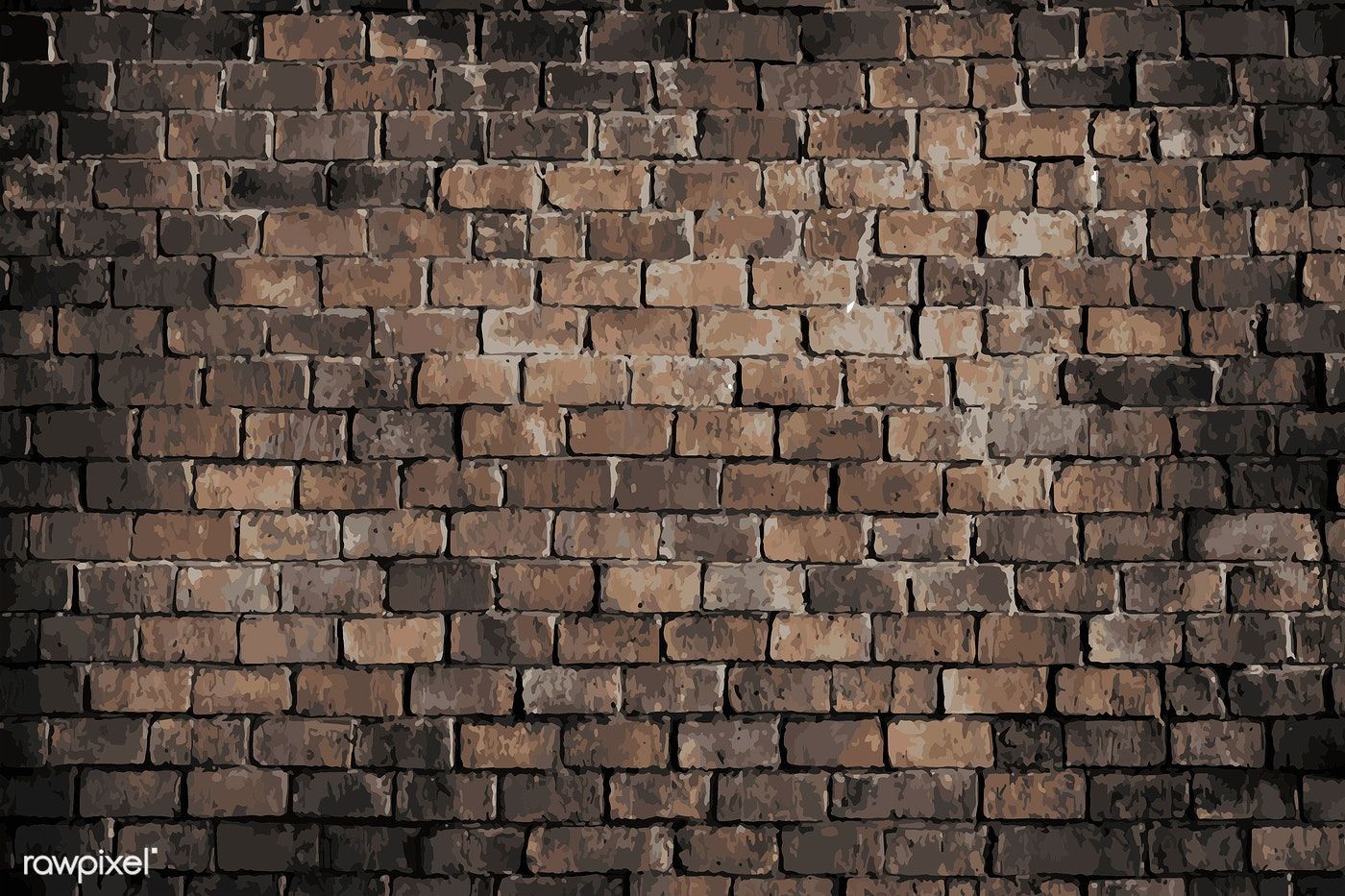 1400x933 Dark brown brick textured background vector. free image / Niwat. Brick texture, Brown brick, Textured background