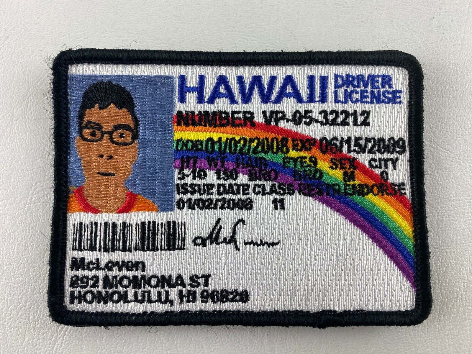 1600x1200 Superbad McLovin Drivers License Morale Embroidered Patch Tactical Military