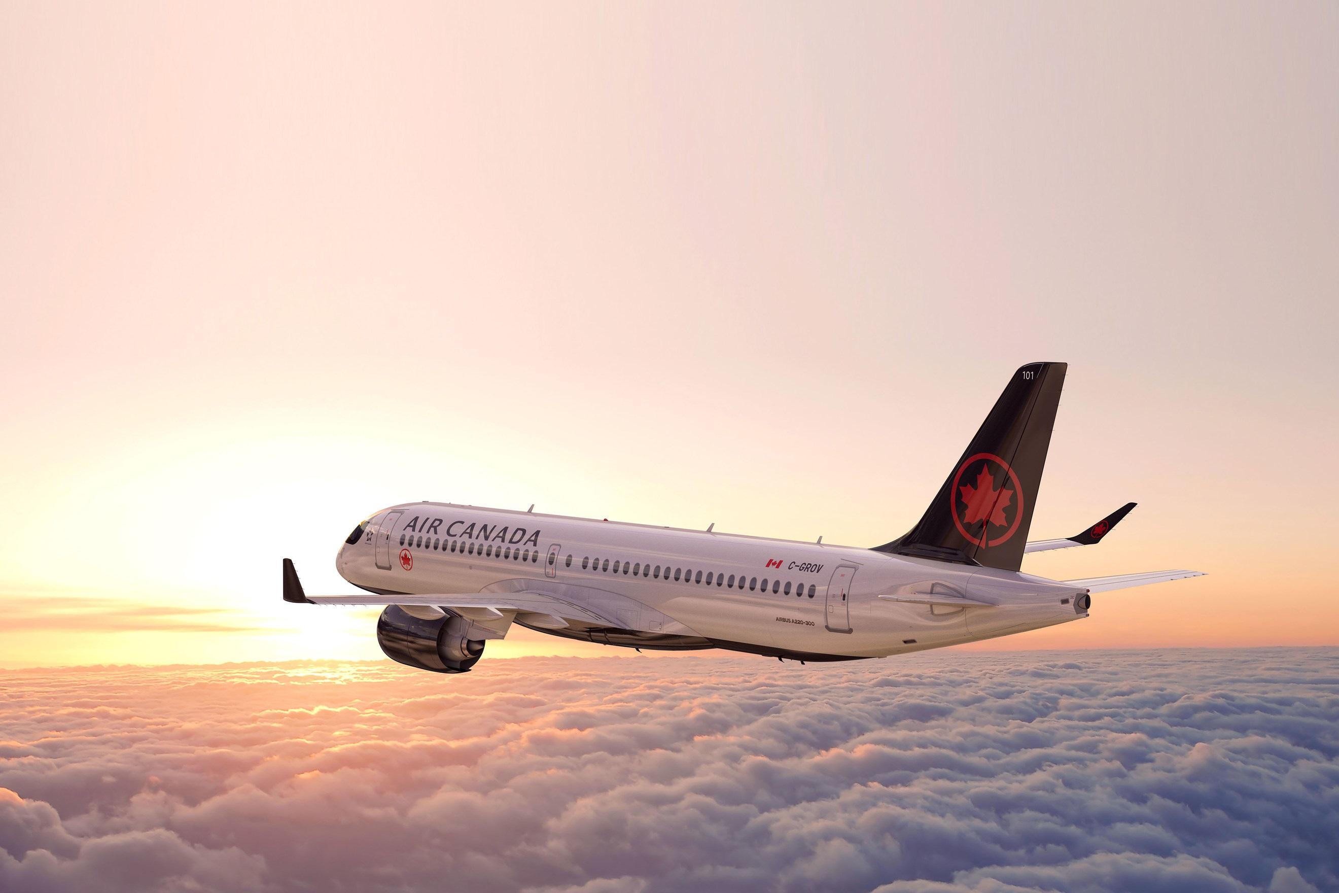2640x1760 Air Canada launches two A220 transborder routes. Aviation Week Network