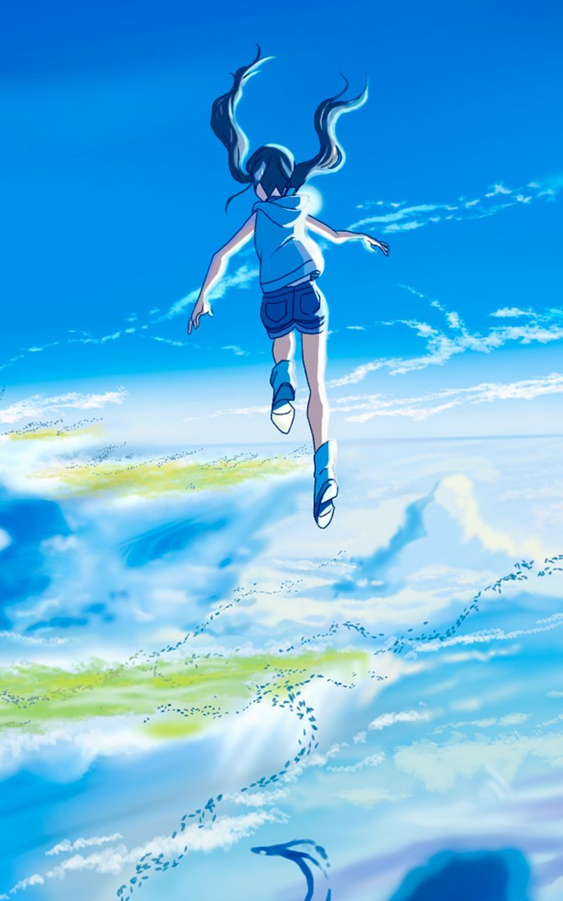 800x1280 Mobile wallpaper: Anime, Cloud, Weathering With You, Tenki No Ko, Hina Amano, 1384557 download the picture for free