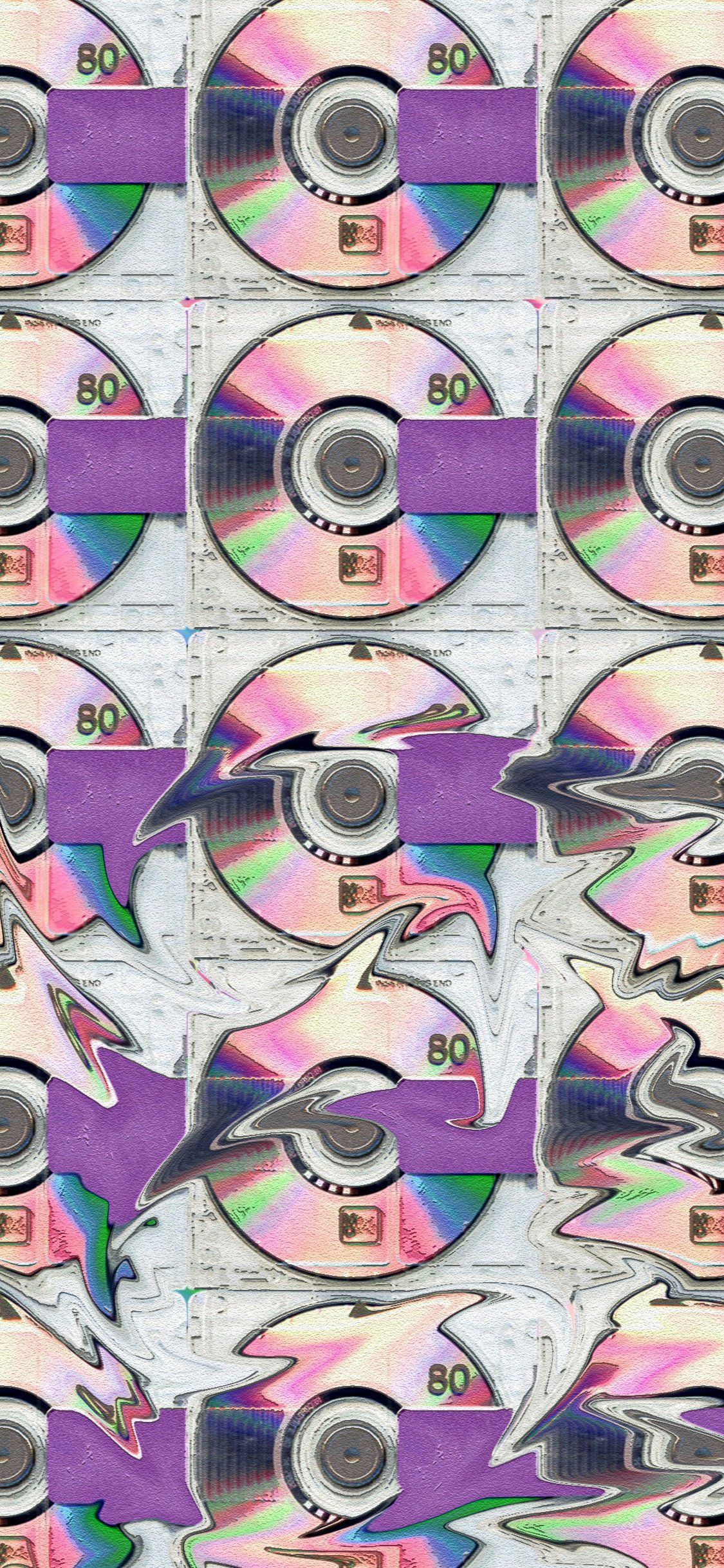 1125x2436 CM Designs The Lost Album Melted Distortion iPhone Wallpaper / X