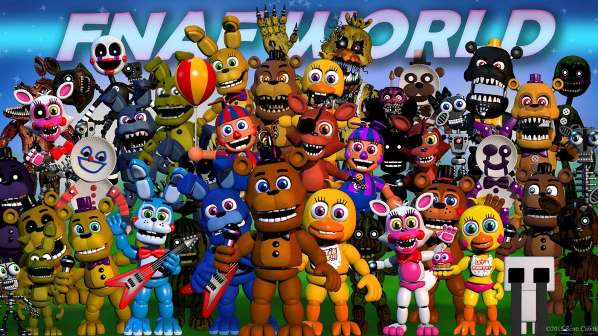 Fnaf world картинки