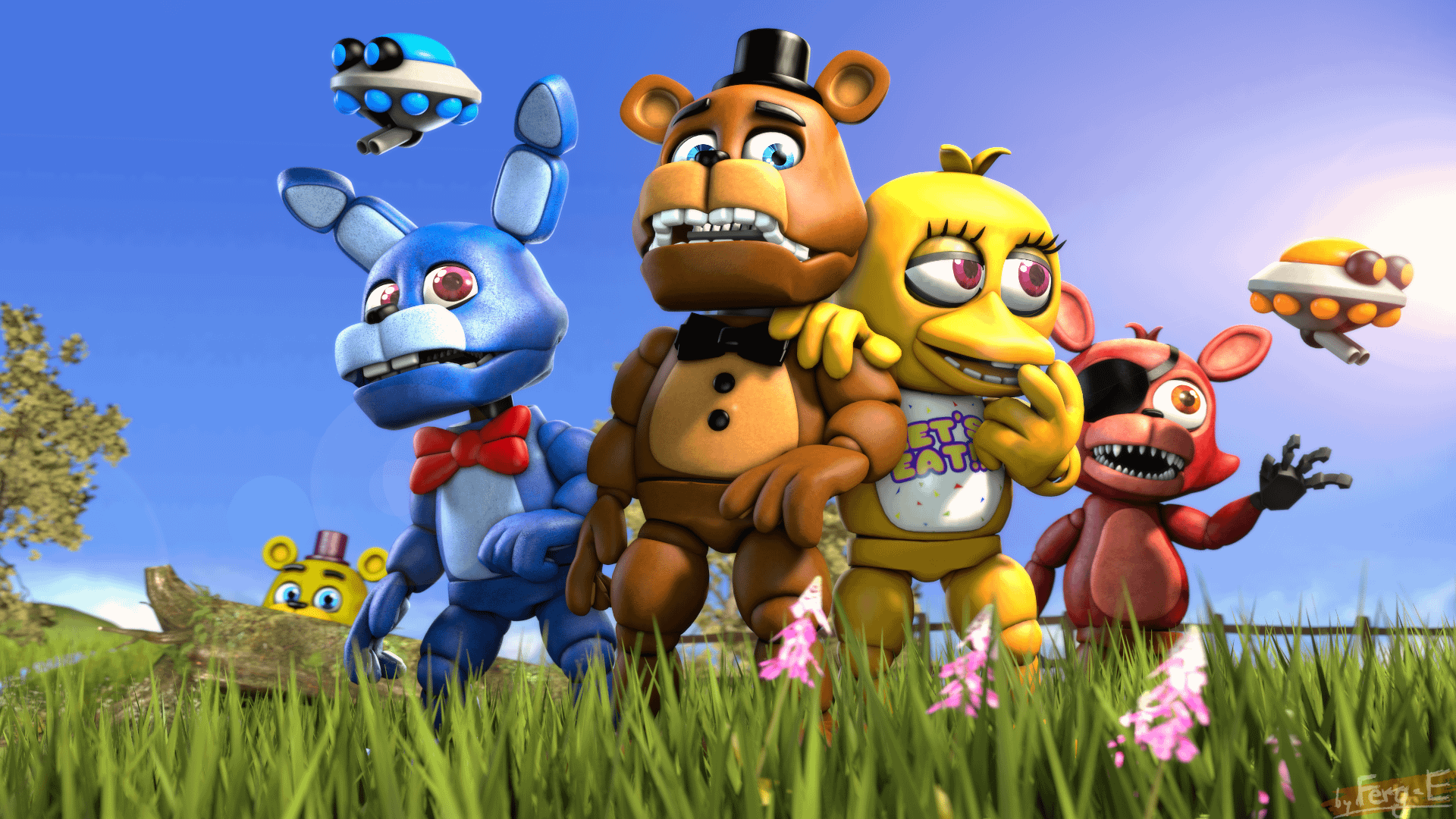 Five Nights at Freddy's FNaF World #1080P #wallpaper #hdwallpaper #desktop