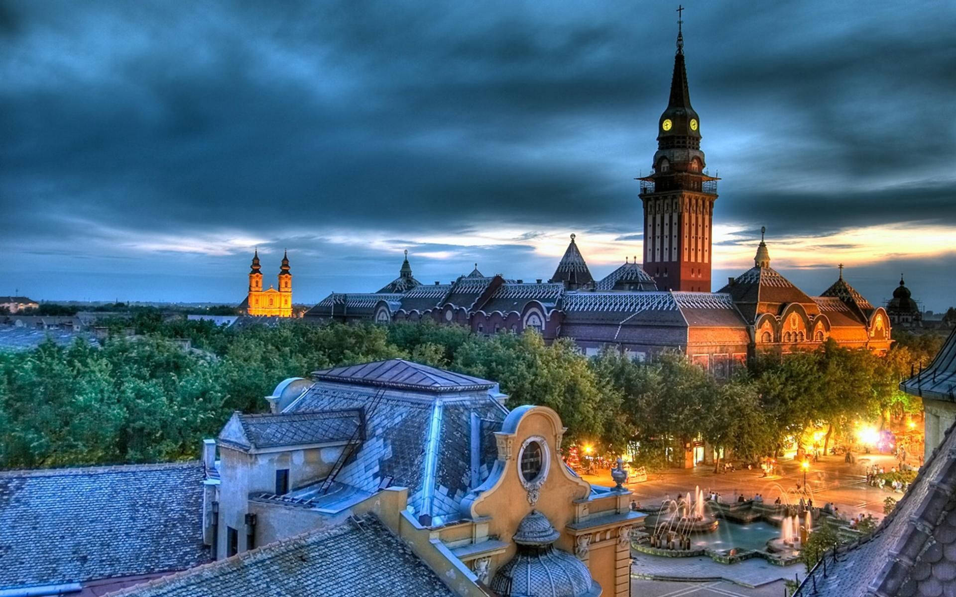 1920x1200 Download Tower of Novi Sad, Serbia Wallpaper