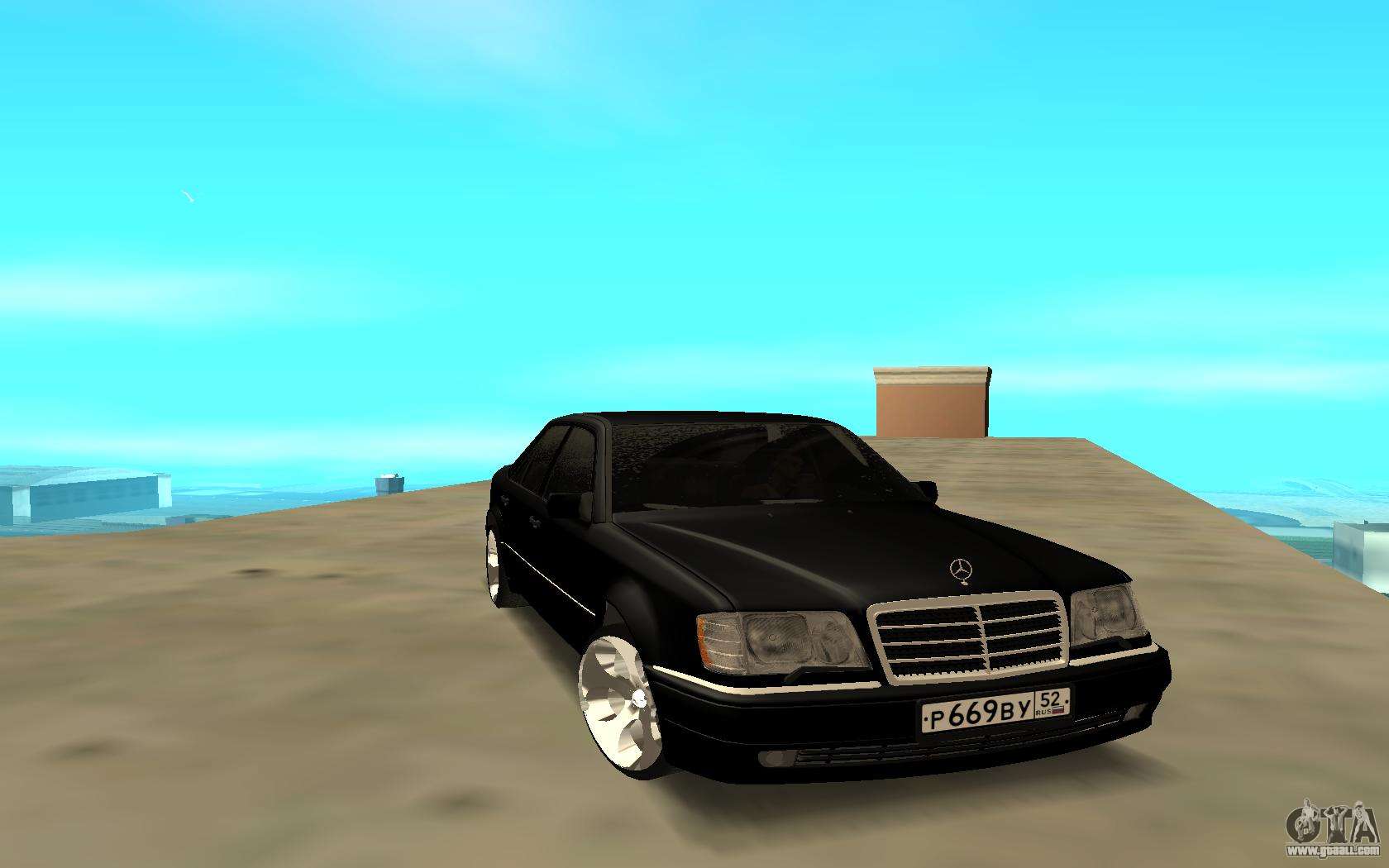 1680x1050 Mercedes Benz E500 W124 for GTA San Andreas