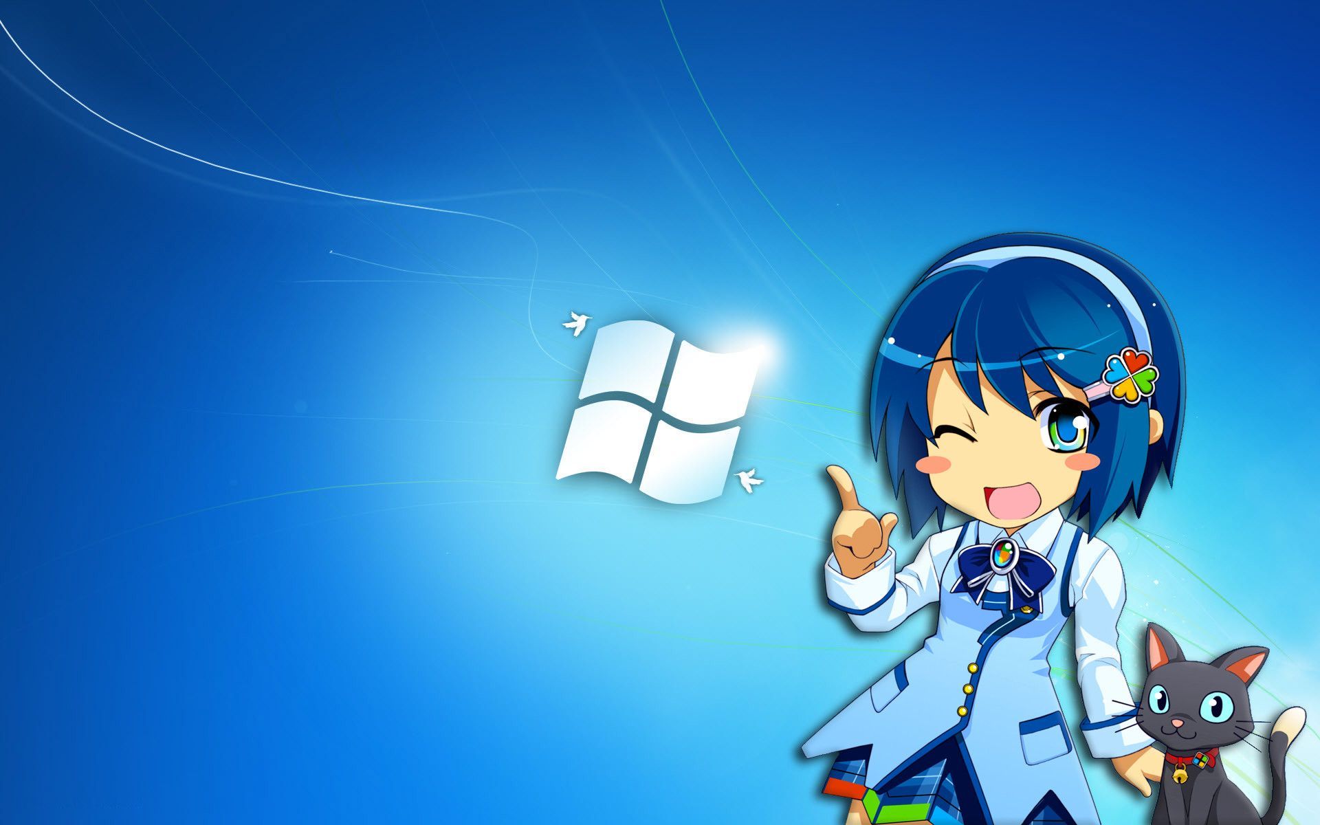1920x1200 Anime Cat Girl Wallpaper
