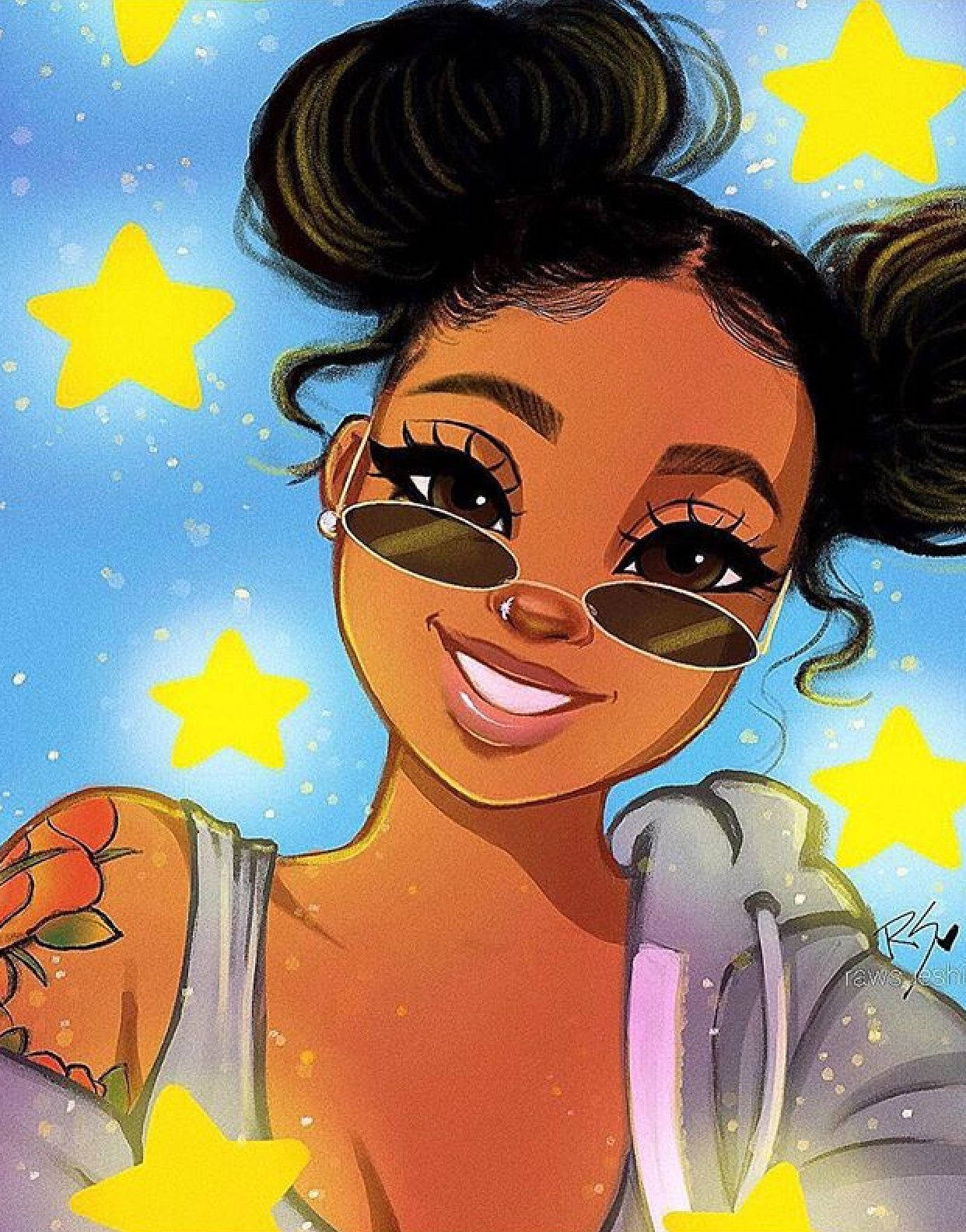 1242x1584 Black Girl Wallpaper