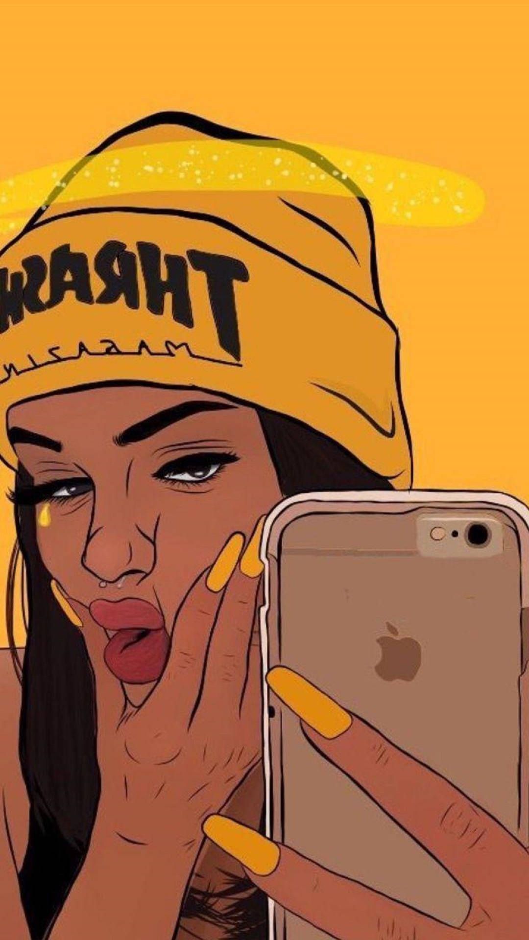 1080x1920 Cute Black Girls Wallpaper