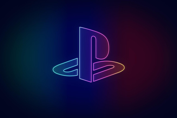 Playstation Neon Wallpaper