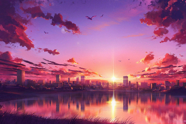 Sunset Lofi Wallpapers - Top Free Sunset Lofi Backgrounds - WallpaperAccess