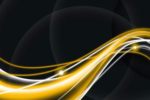 Black and Yellow Abstract Wallpaper