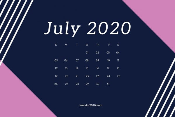 2020 Monthly Calendars Wallpapers - WallpaperAccess