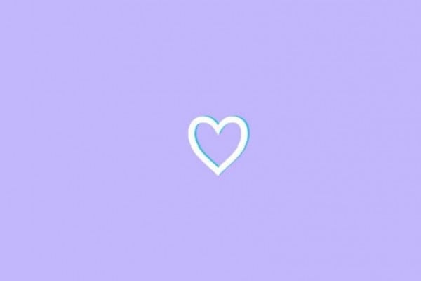 Purple wallpaper heart simple instagram iphone lavender