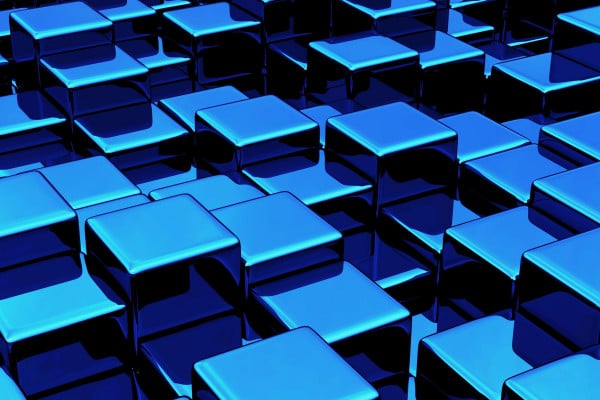 Blue Cube Wallpaper